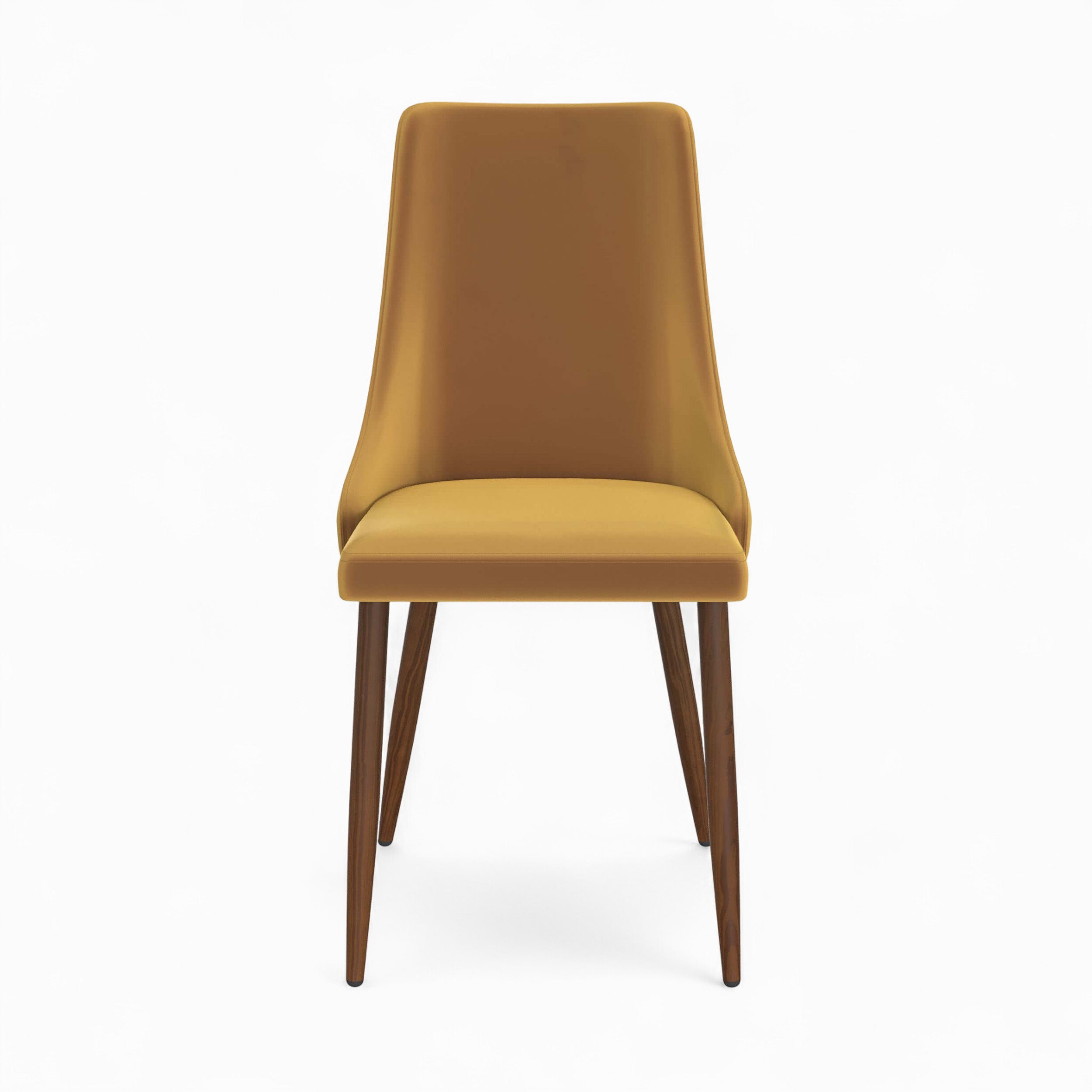 pack chaises penelope velours jaune 4 dossier haut ou asymetrique rendez vous deco