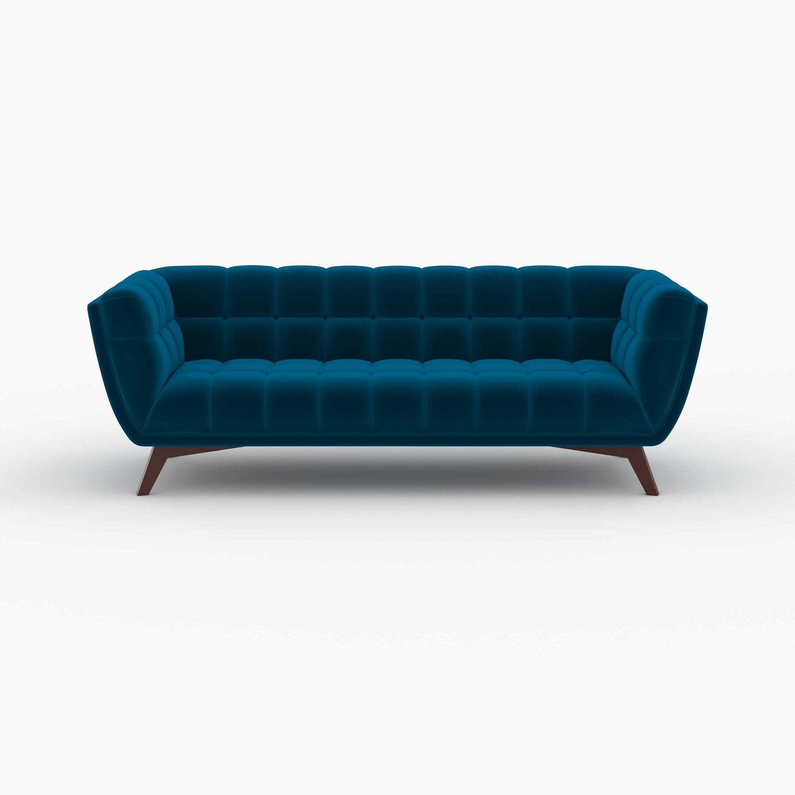pack mona canapes 5 places velours bleu canard_1