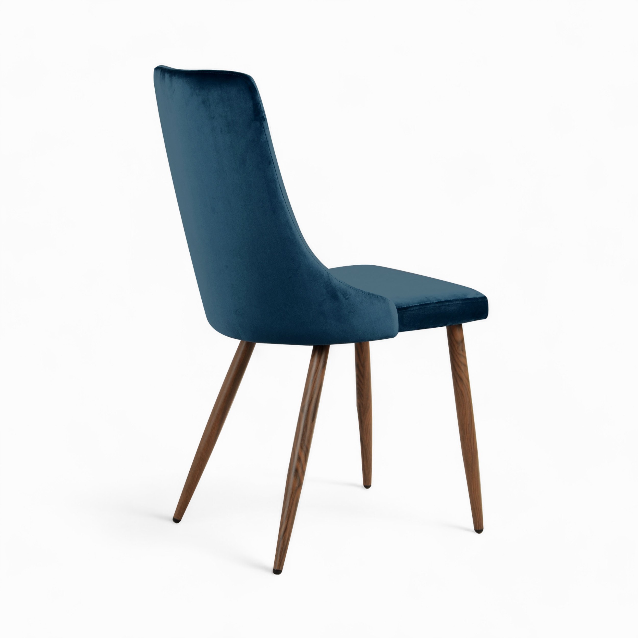 pack velours bleu et jaune vinni 4 chaises