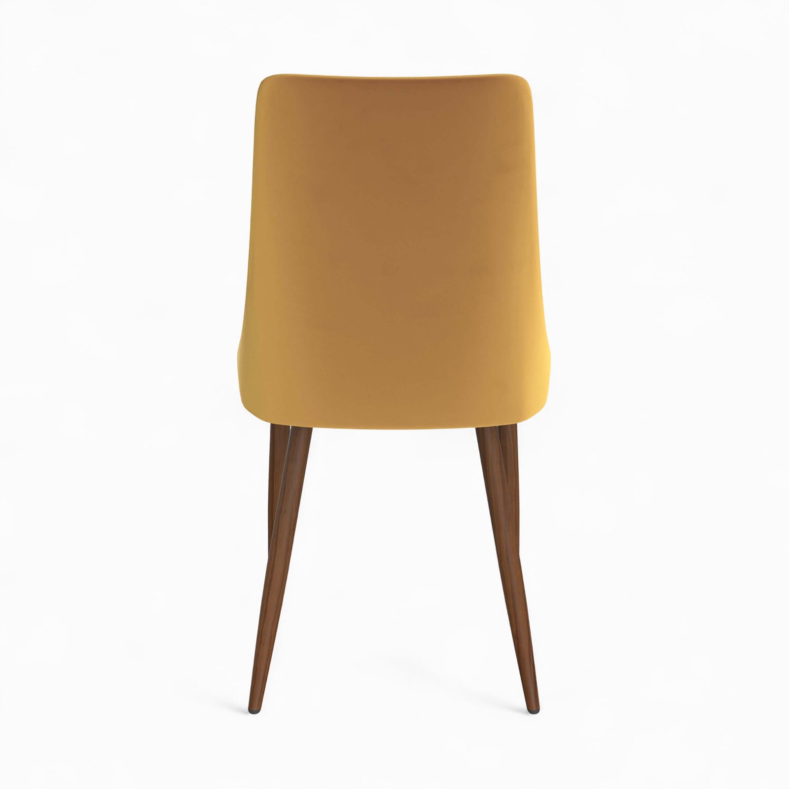 Penelope 4 sedie giallo velluto schienale alto asimmetrico pacchetto appuntamento deco