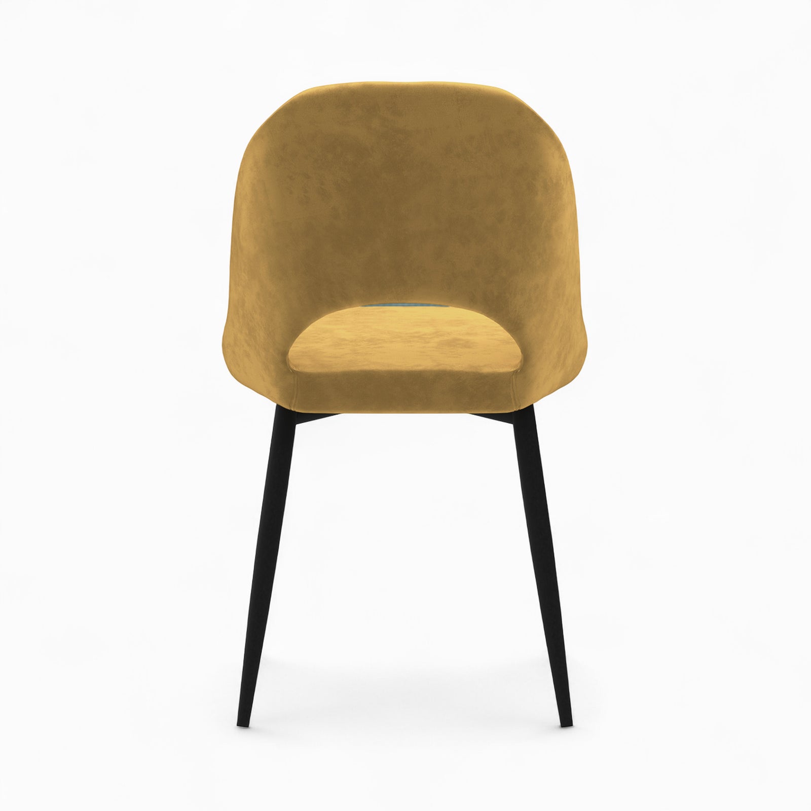 penelope 4 chaises velours jaune et vert pack rendez vous deco