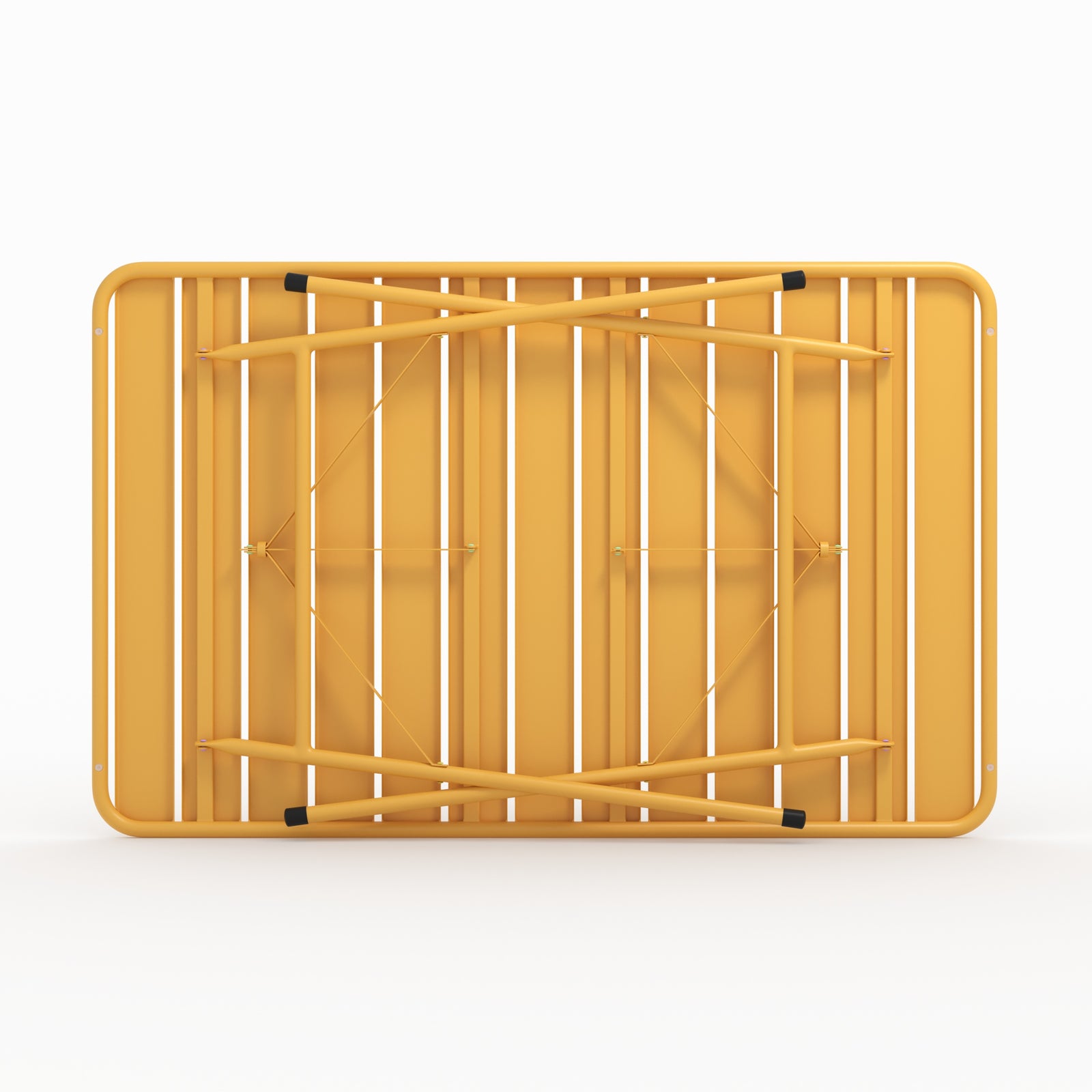 Personnes 4 beurre jaune métal en pliante Yumi jardin de table