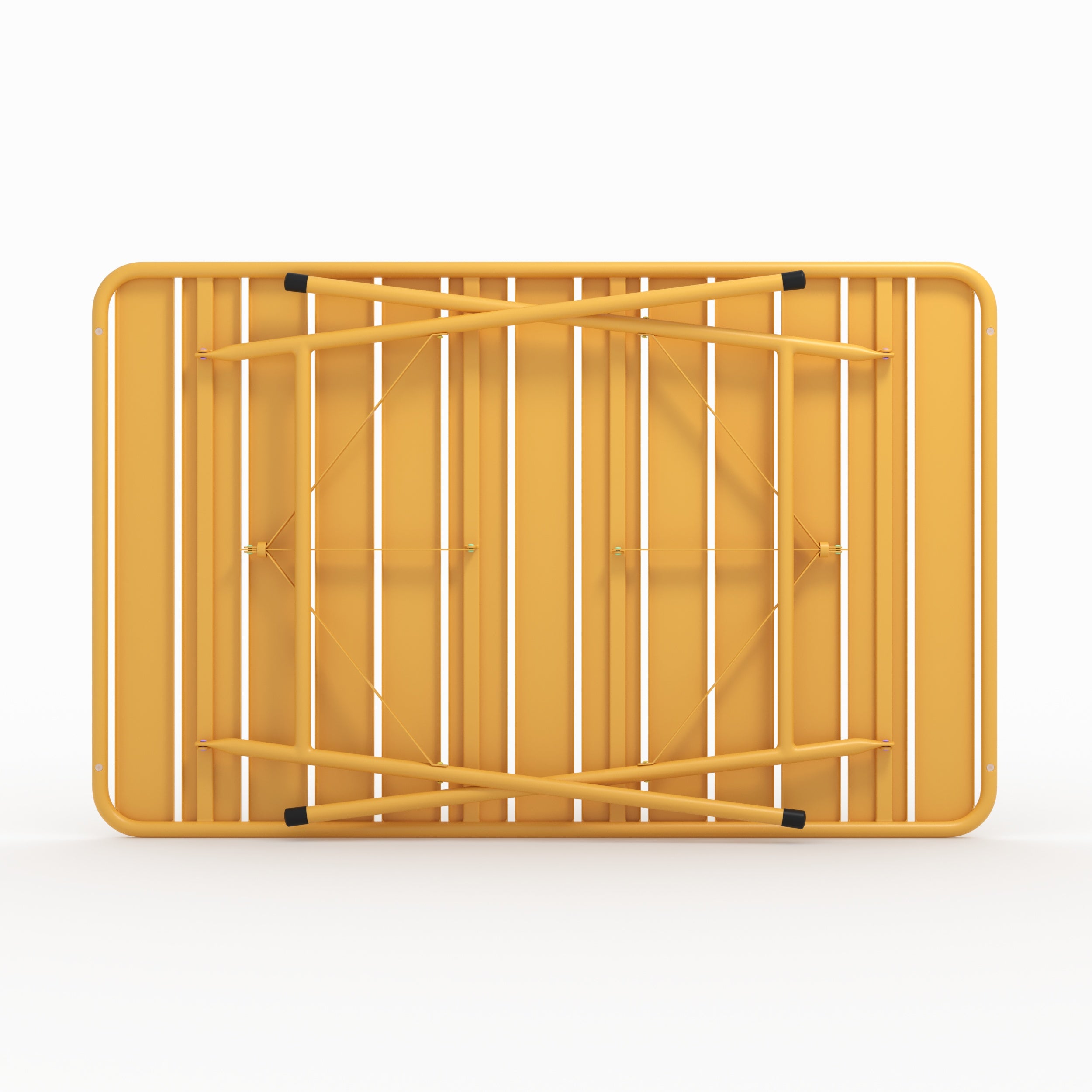 Personnes 4 beurre jaune métal en pliante Yumi jardin de table