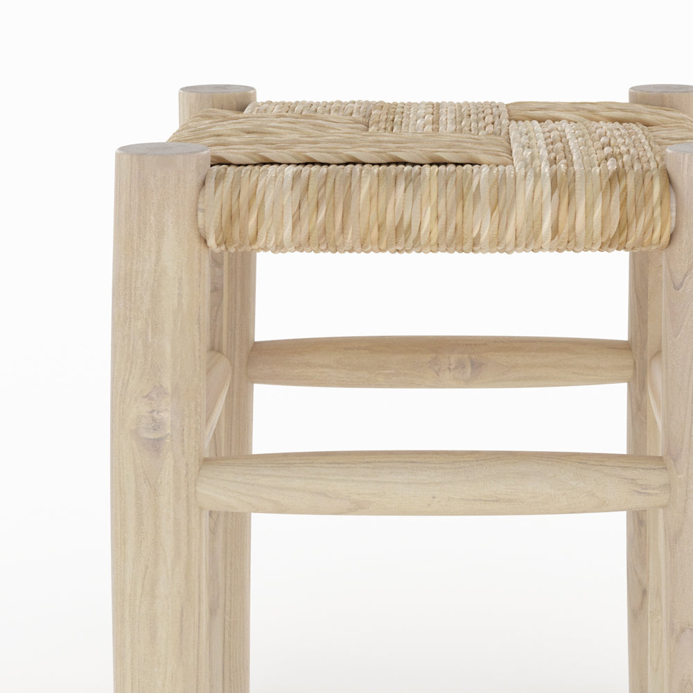 piccolo sgabello popa in ramo di teak altezza 35