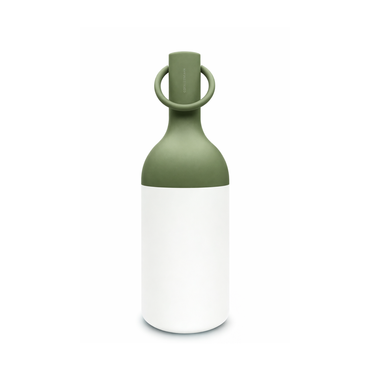 Petite lampe nomade Elo en plastique vert olive - Maison Pavane