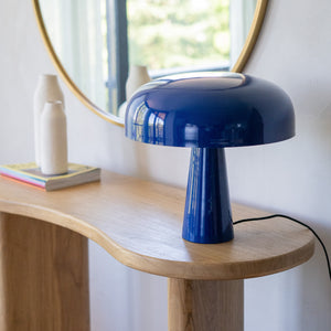 Lampada Livia in metallo blu scuro