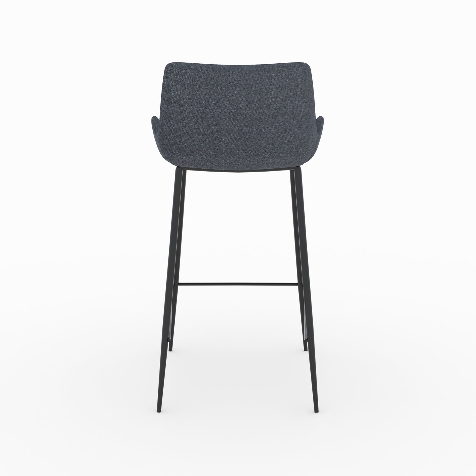 pirata sedia per isola centrale in tessuto grigio 65 cm set di 2