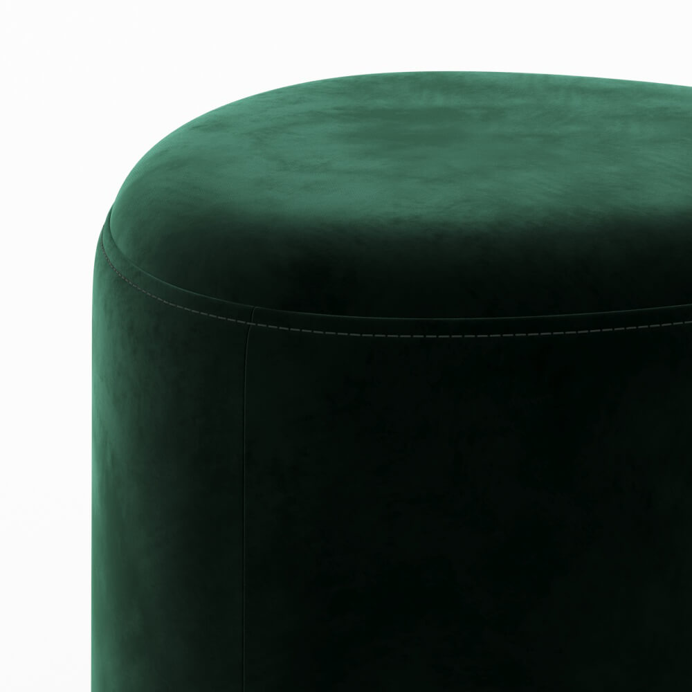 pouf di complemento emmy velluto verde