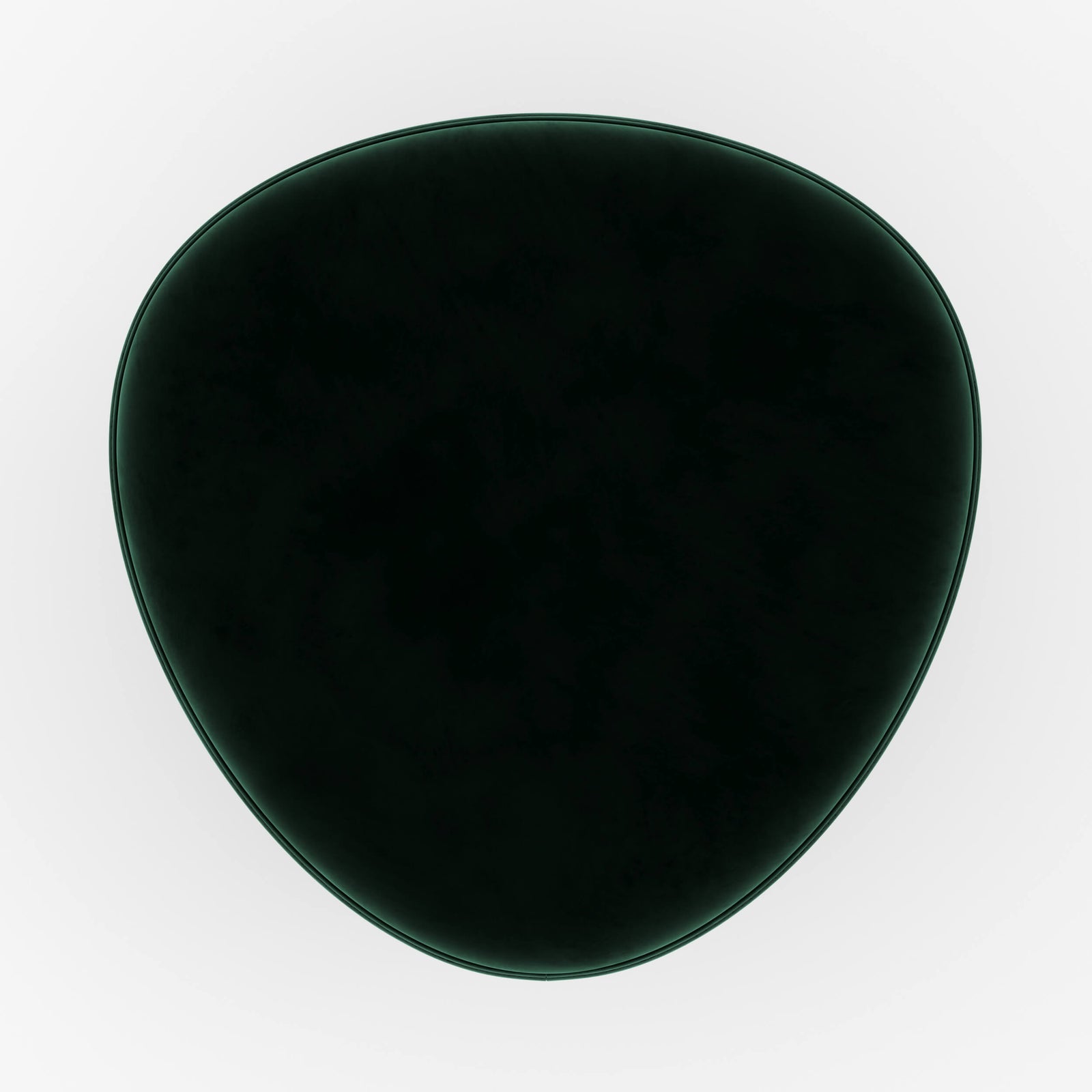 pouf triangolare emmy velluto verde