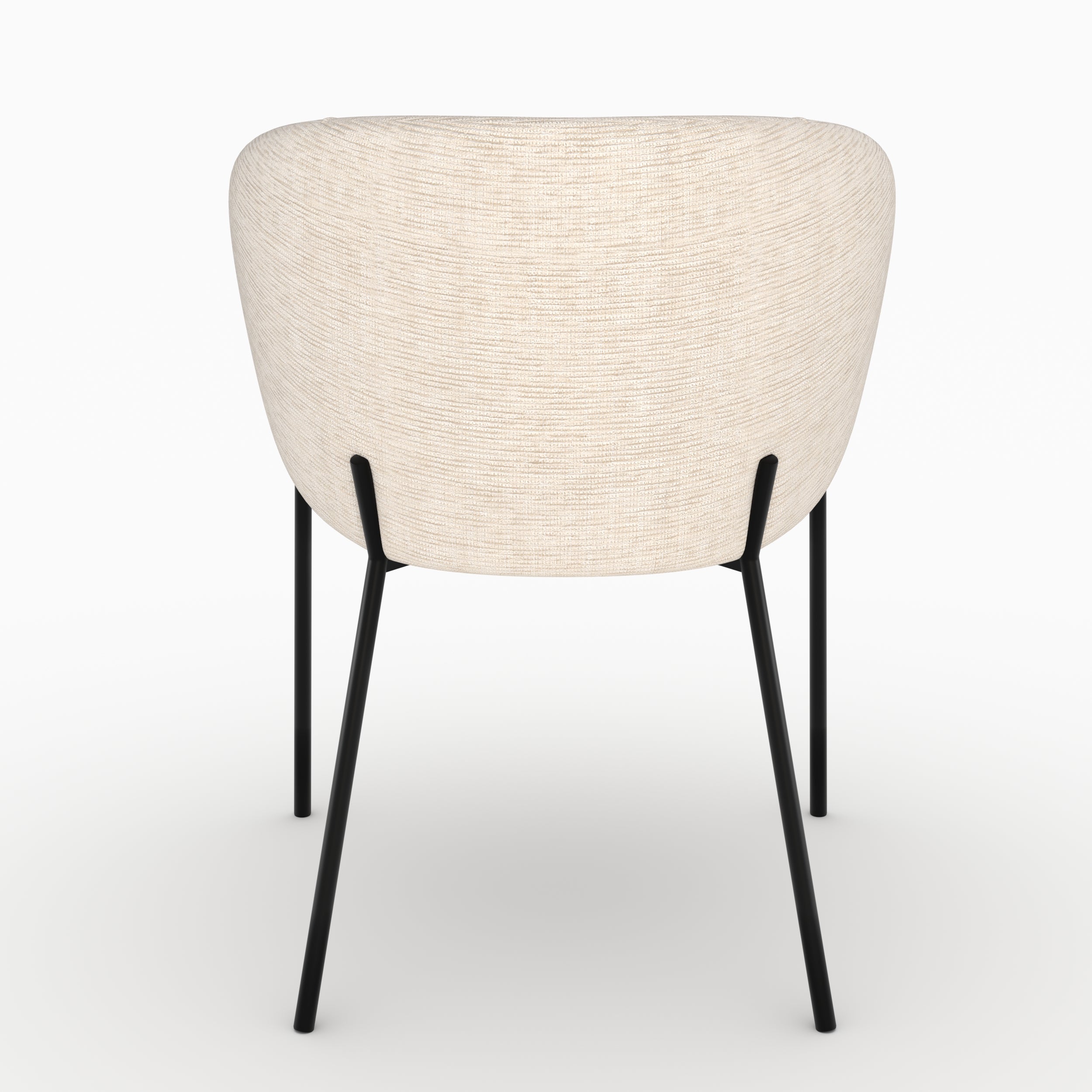 Chaise Andy blanc chiné