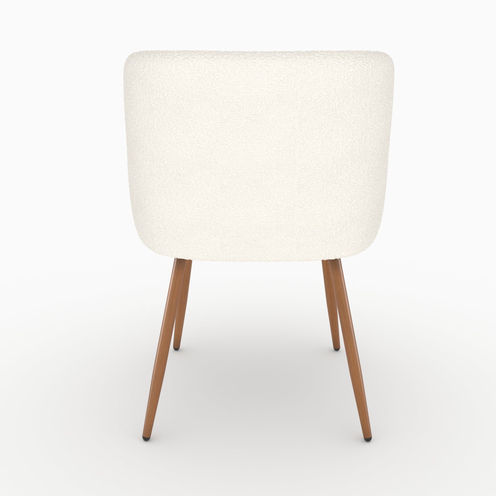 Chaise Swan bouclé beige x2