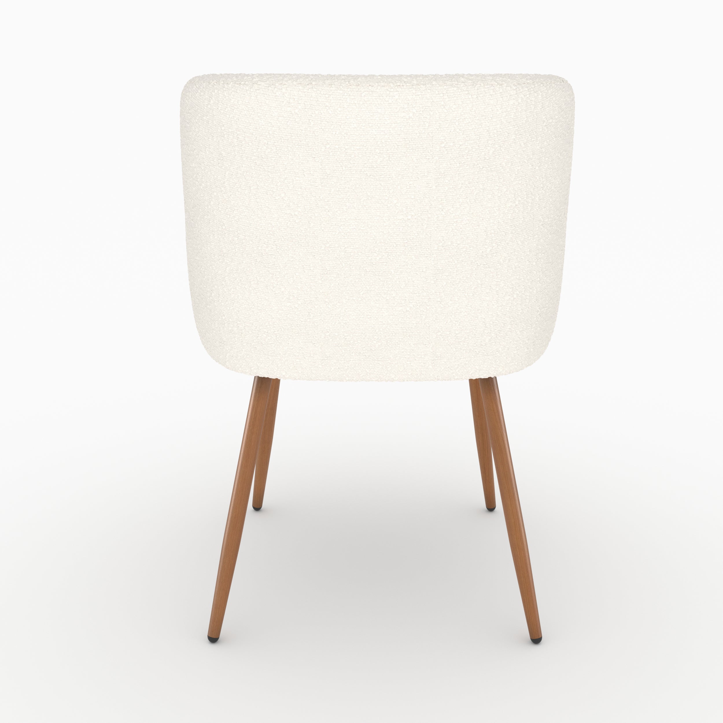 Chaise Swan bouclé beige x2
