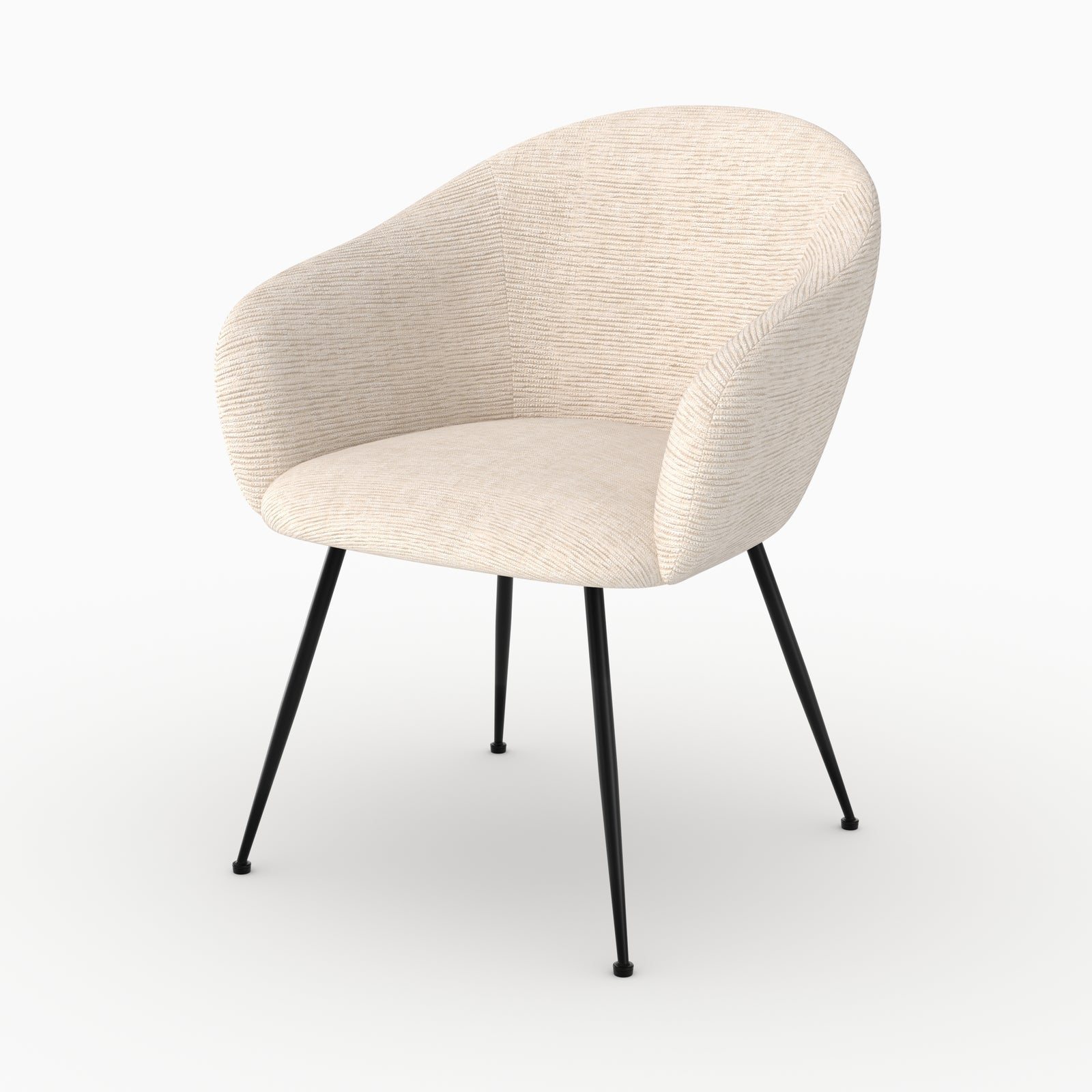 Fauteuil Socky texture blanc