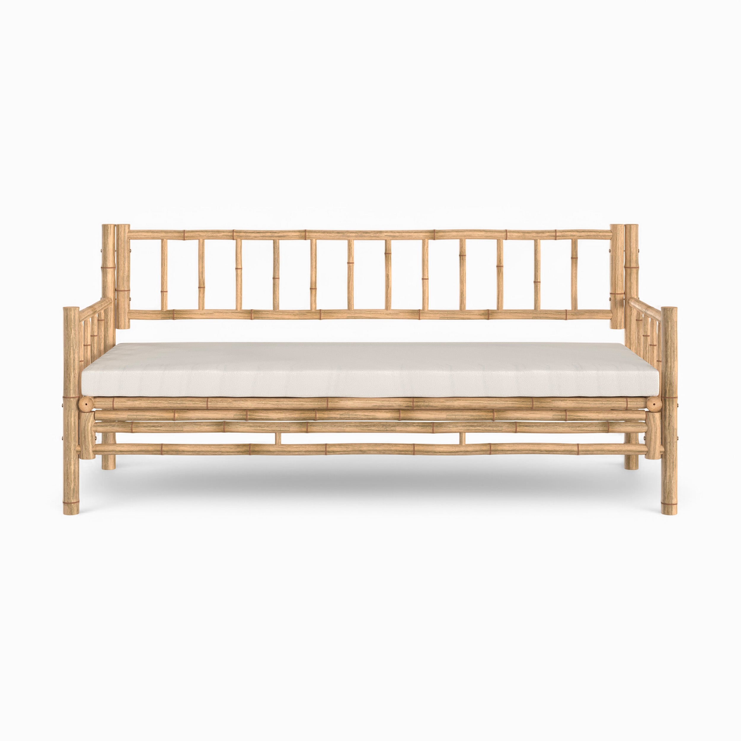 salon de jardin en bambou canape d angle table basse vadella