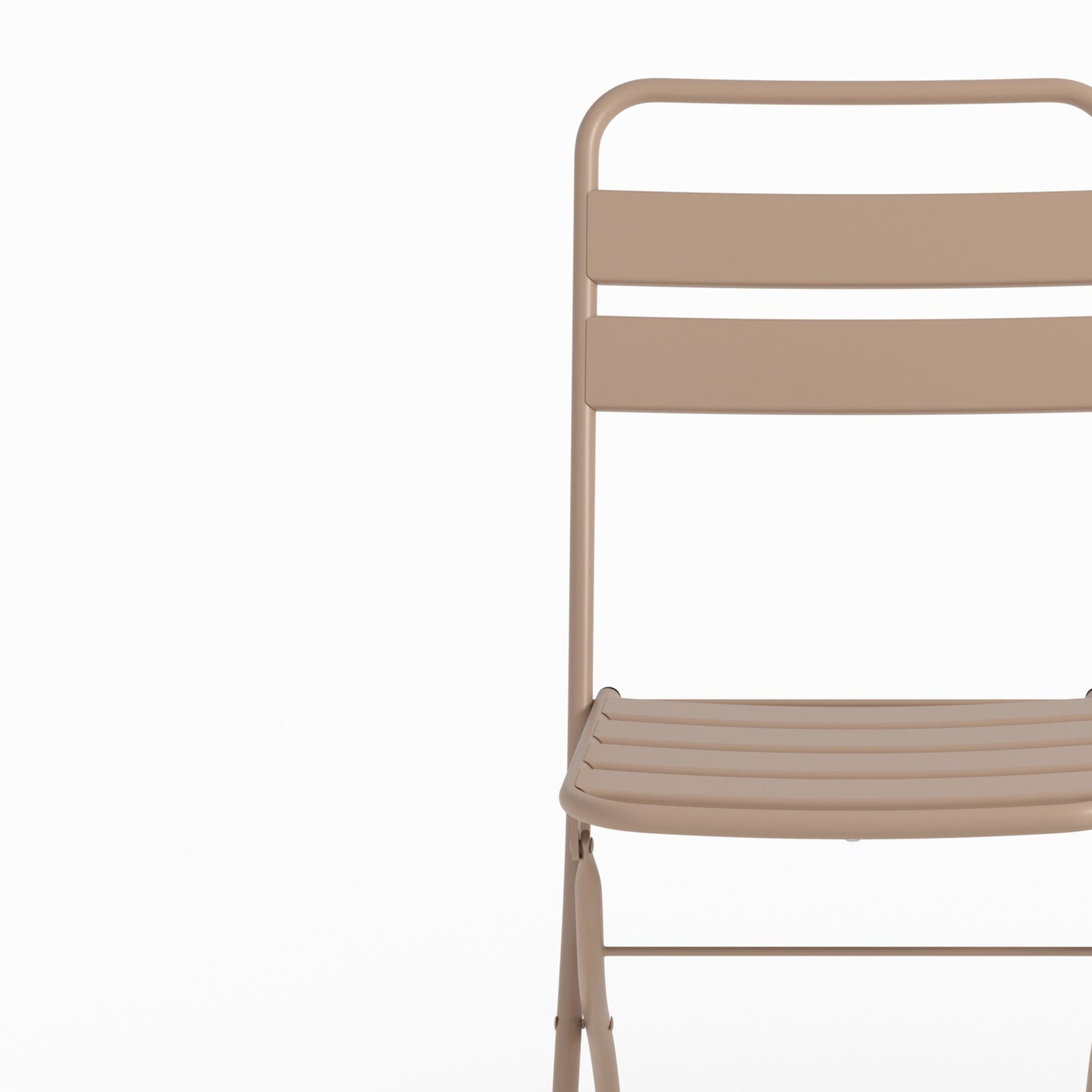 Salon jardin Yumi métal taupe table et chaises 4 personnes