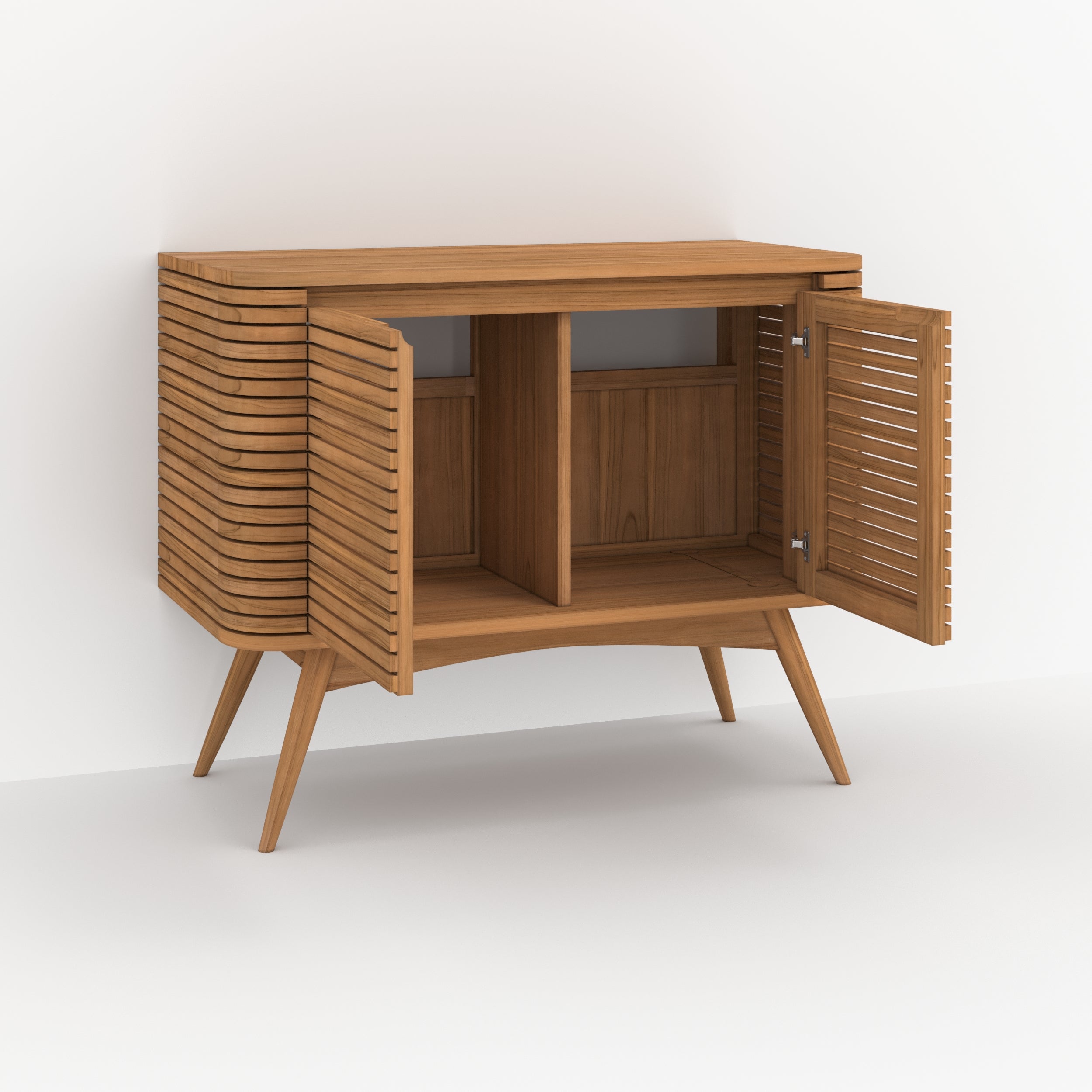 sdb meuble auguste en bois de teck 100 cm rangement