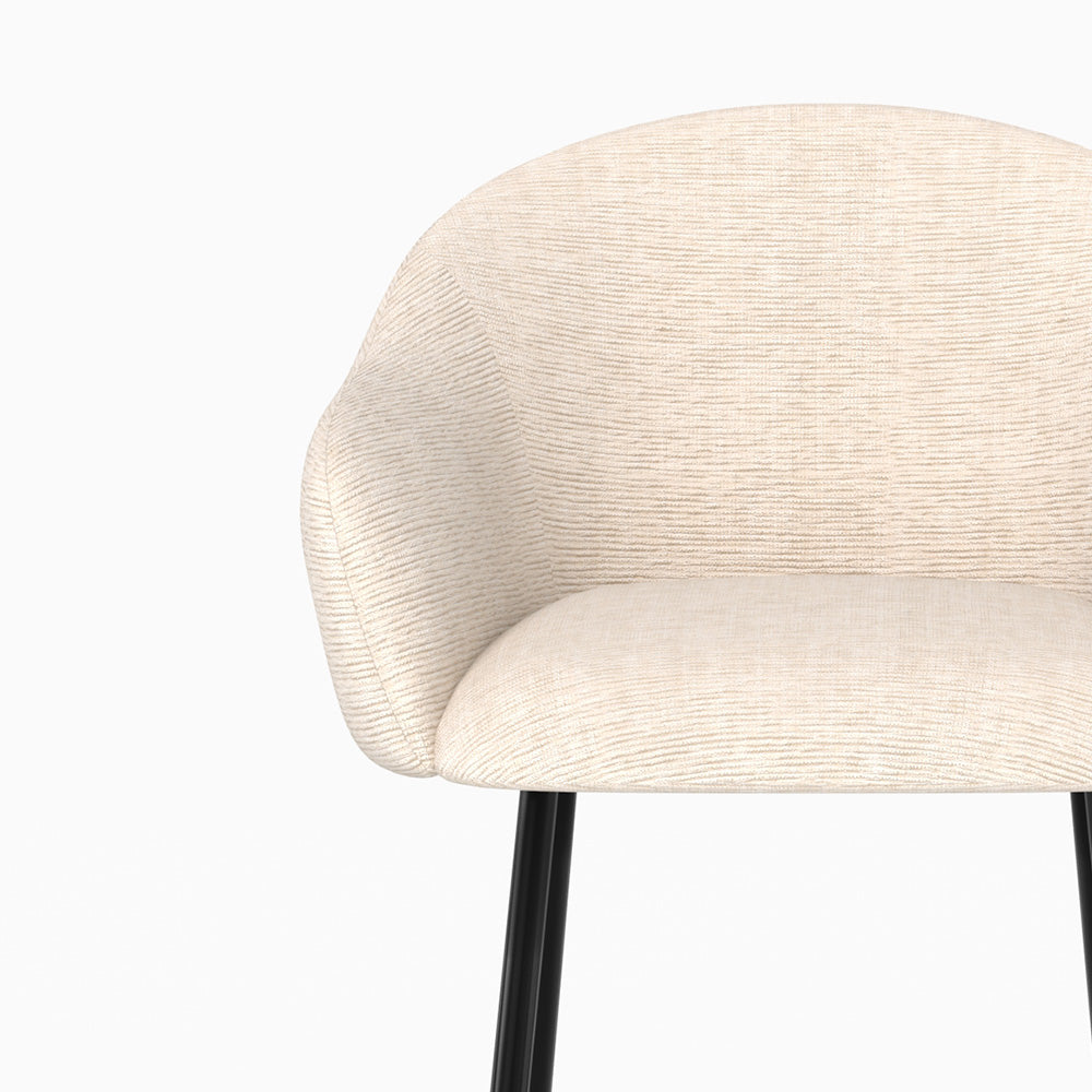 Socky chaise de bar beige chiné hauteur 76cm