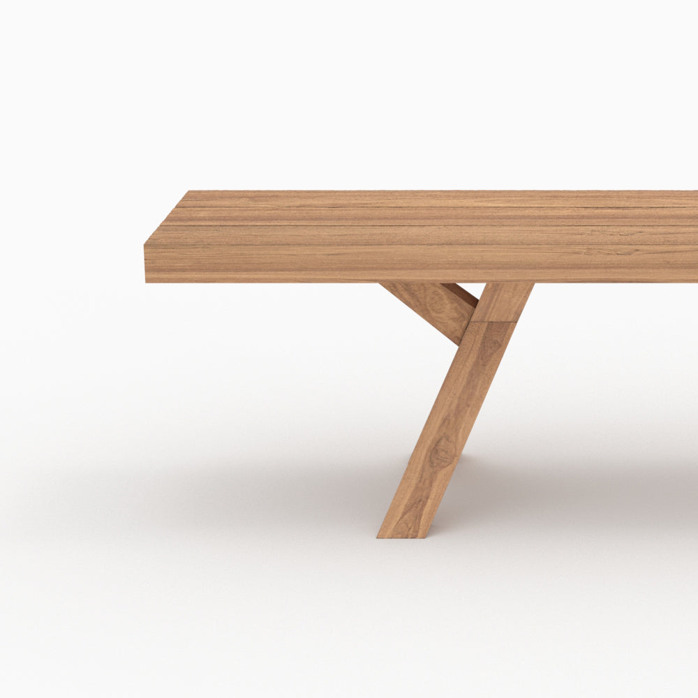 soraya jardin banc 4 personnes bois teck