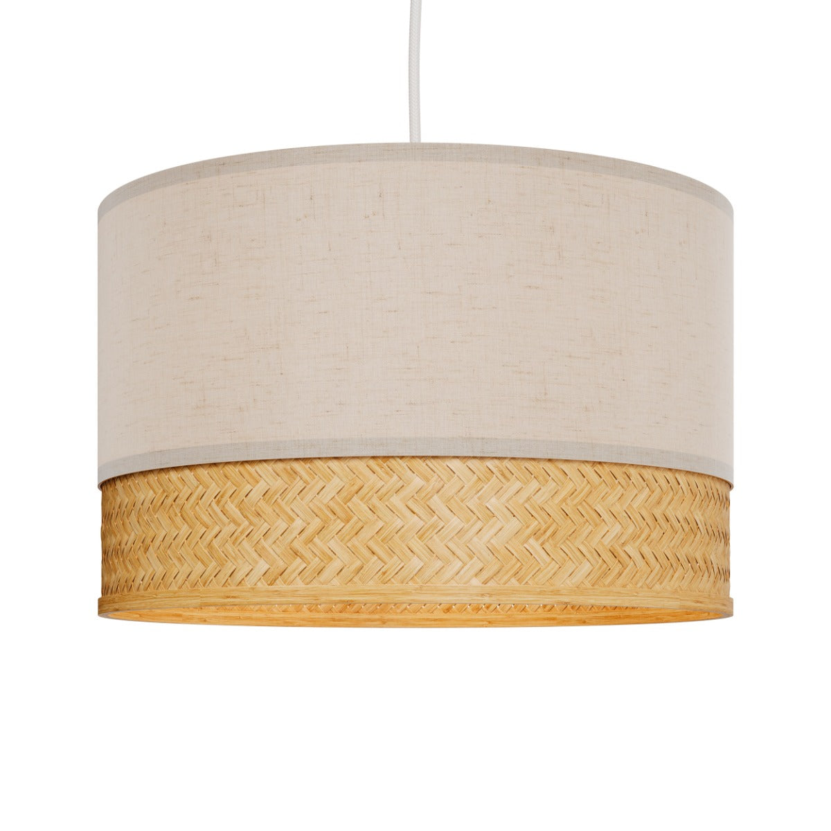 suspension baikal en bambou naturel et metal d40 cm