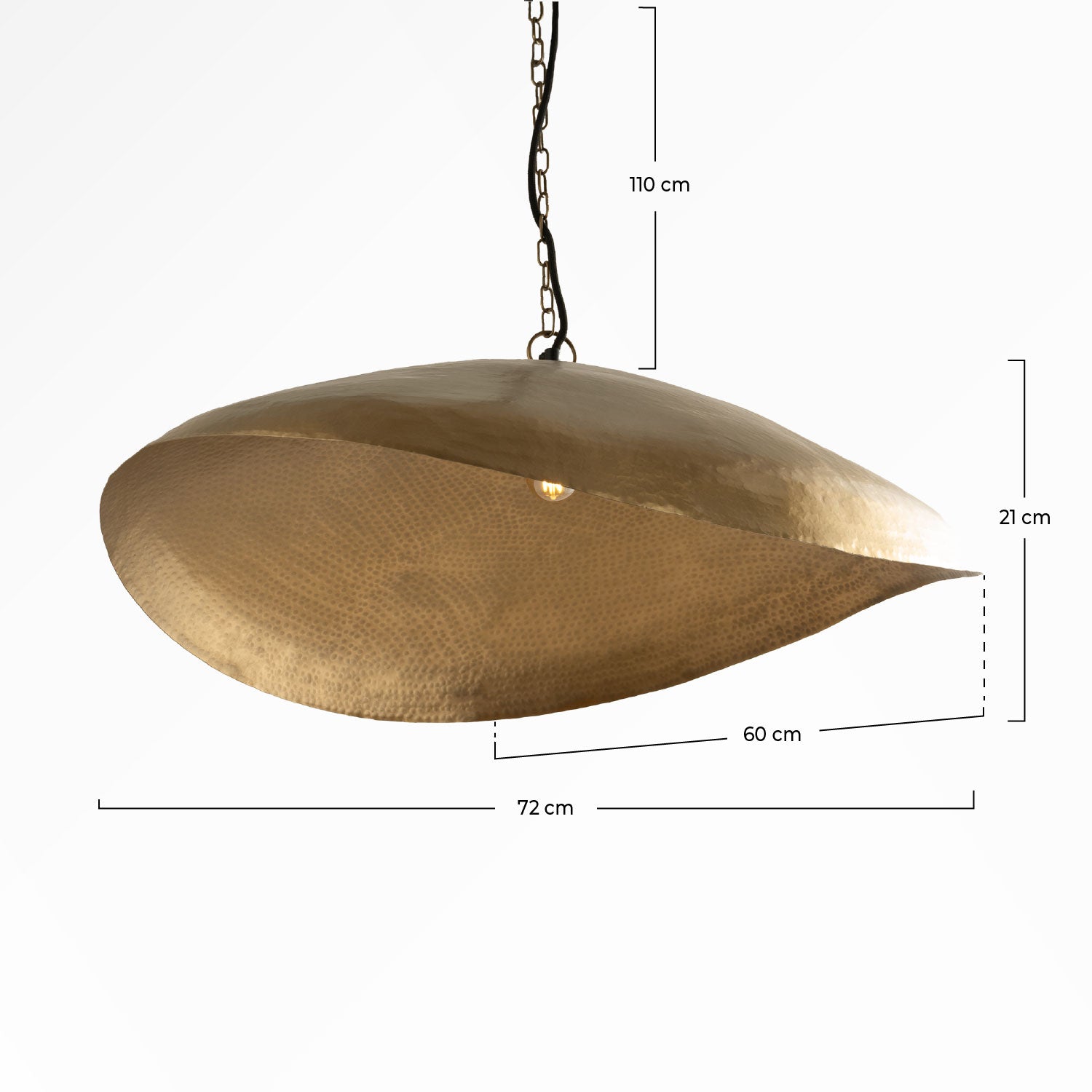 Suspension doré Elora luminaire