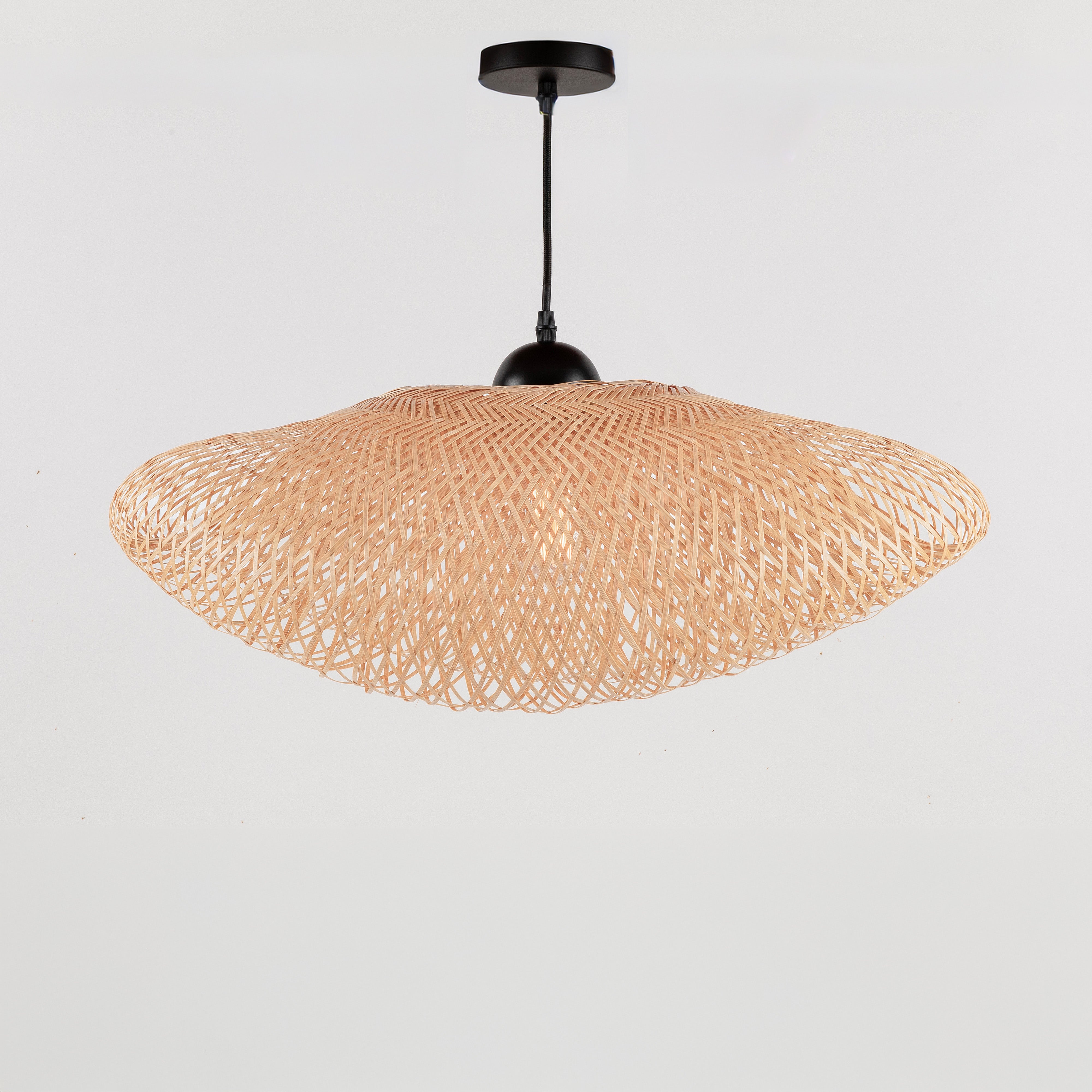 Suspension en bambou naturel bohème Anya d60cm