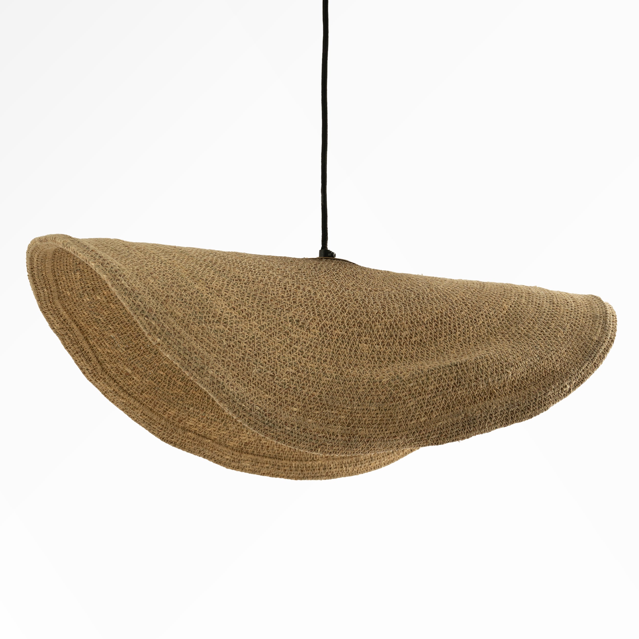 sospensione modulare in materiale naturale maho di 91 cm
