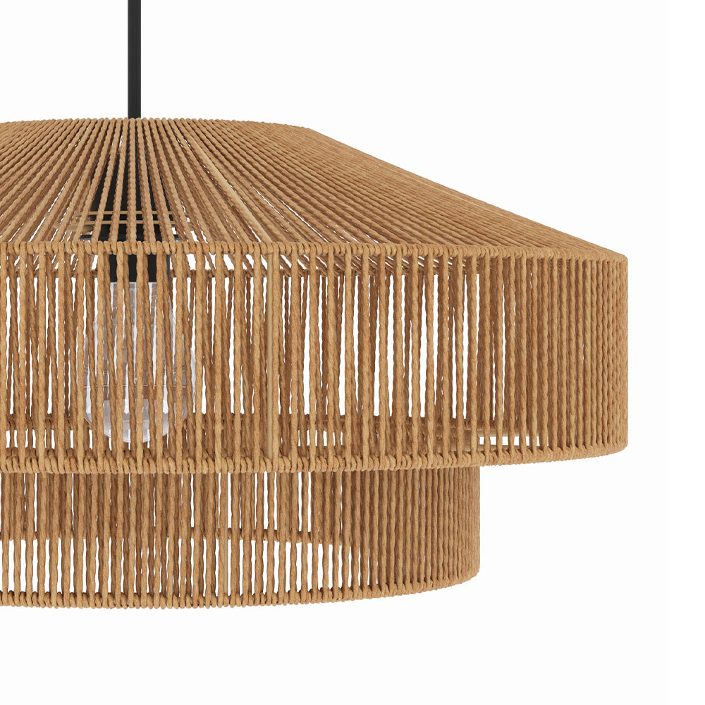 suspension ronde superposition clairia en papier de corde 60 cm_1