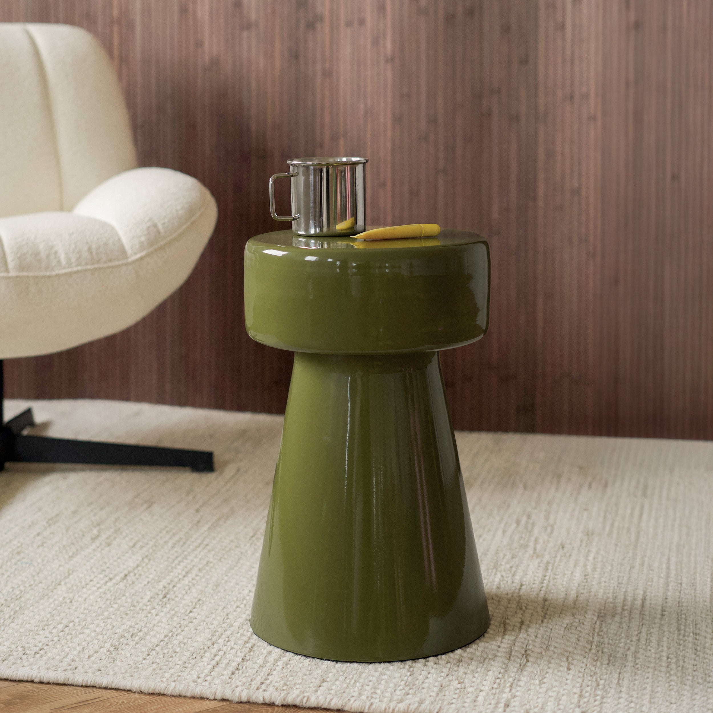Table appoint Athéna verte