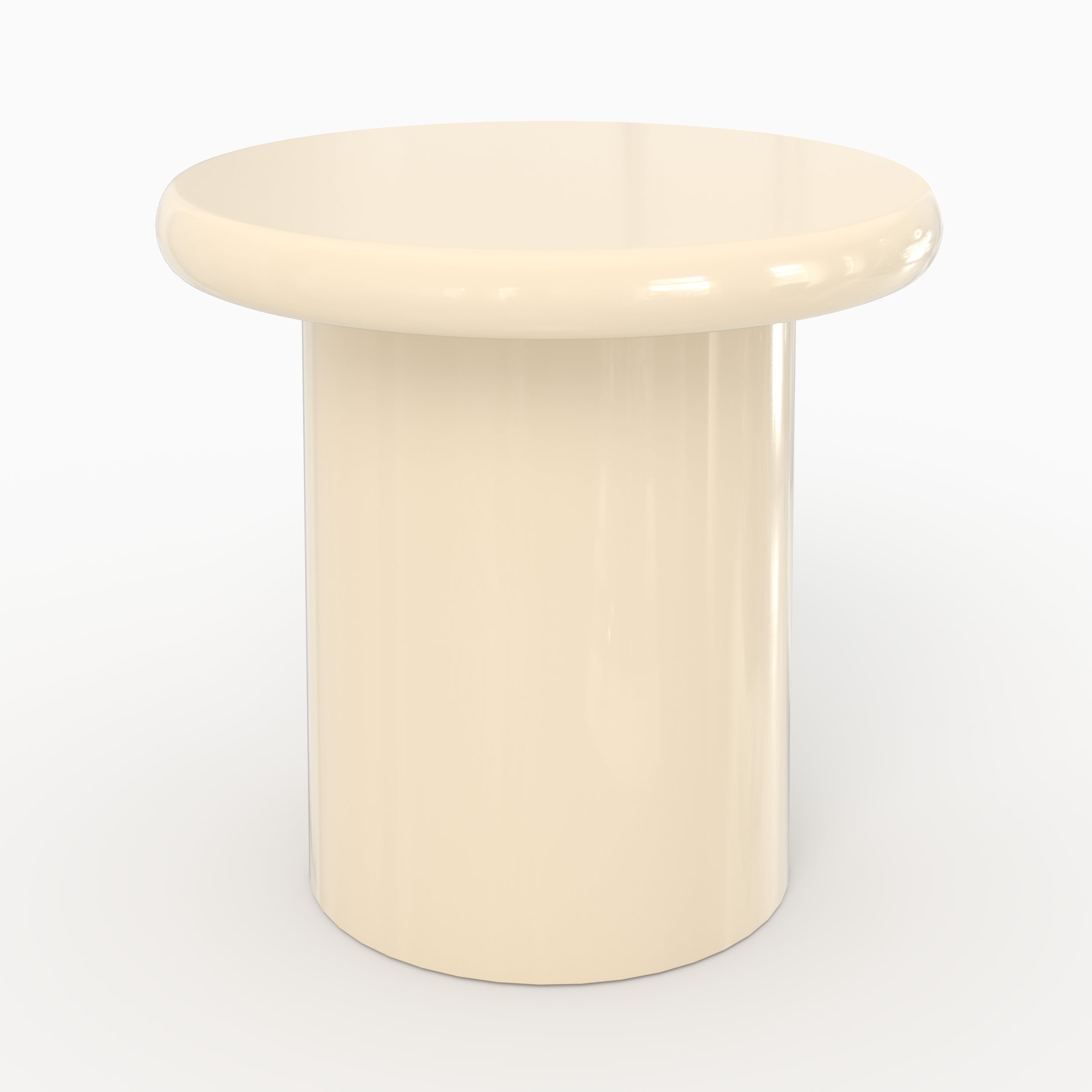 Set di 2 tavolini Apoline laccati verde kaki e bianchi in MDF