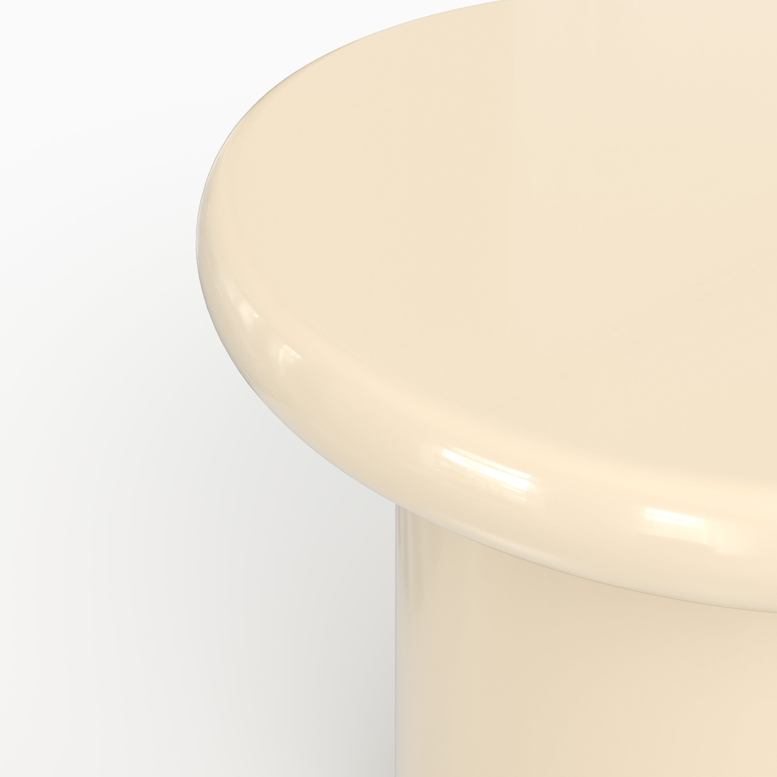 Set di 2 tavolini Apoline laccati verde kaki e bianchi in MDF