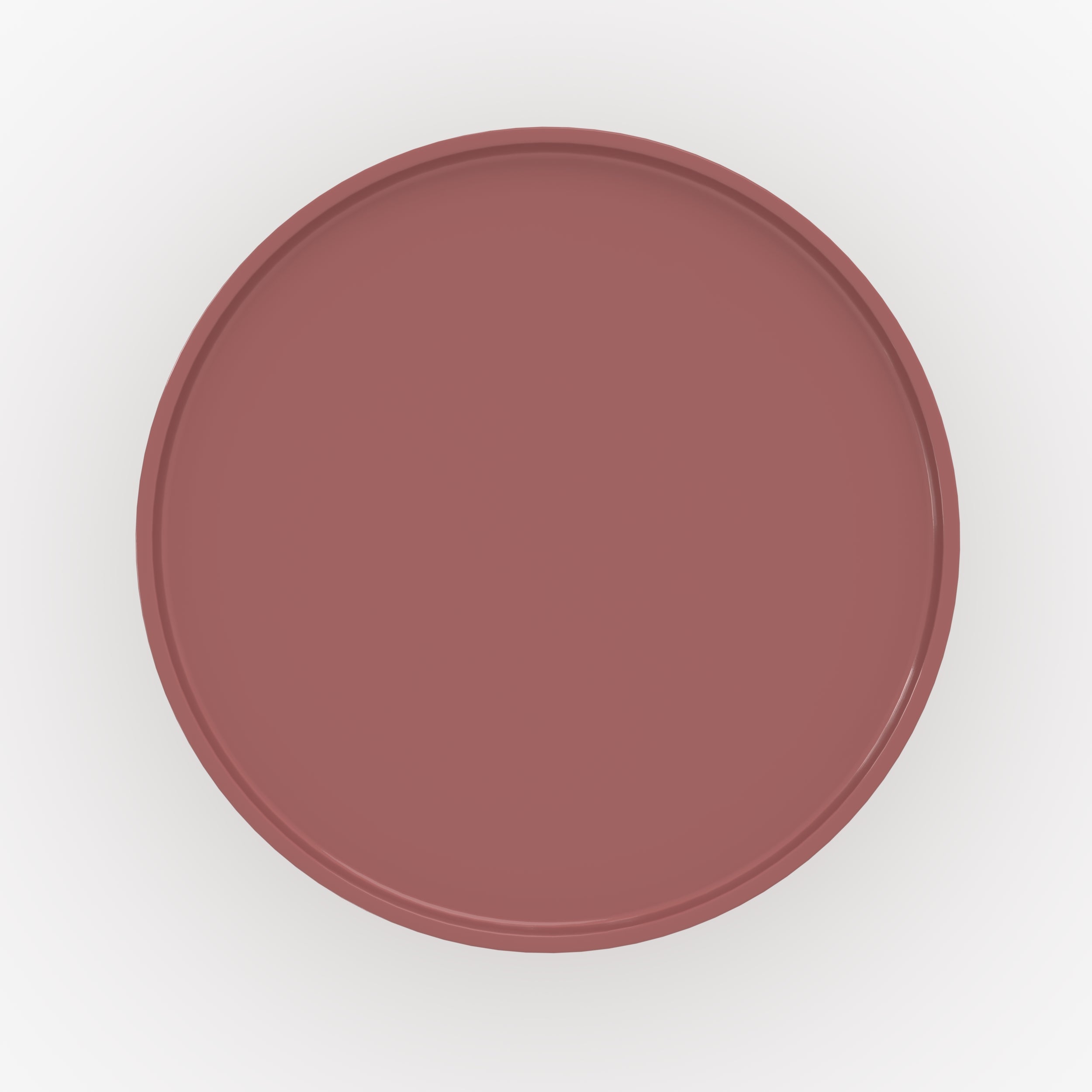 Tavolino d'appoggio Nora laccato rosso lampone in MDF, D50 cm