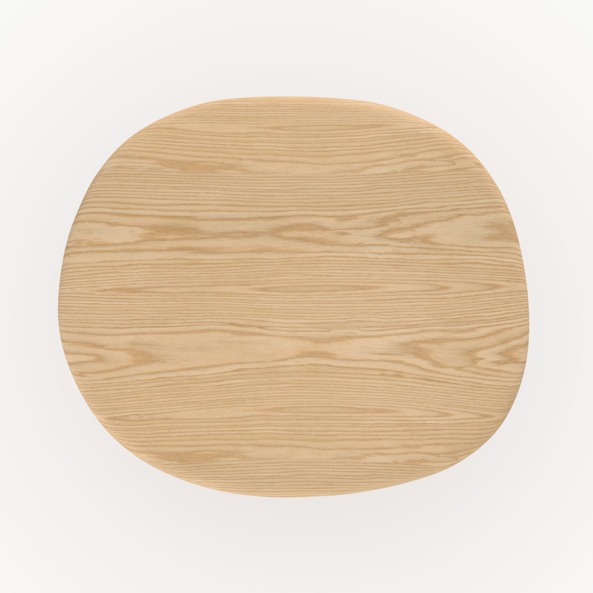Table d'appoint Nubia en placage chène, D48,5 cm