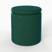 Table d'appoint Oscar laquée vert canard en MDF, D40 cm