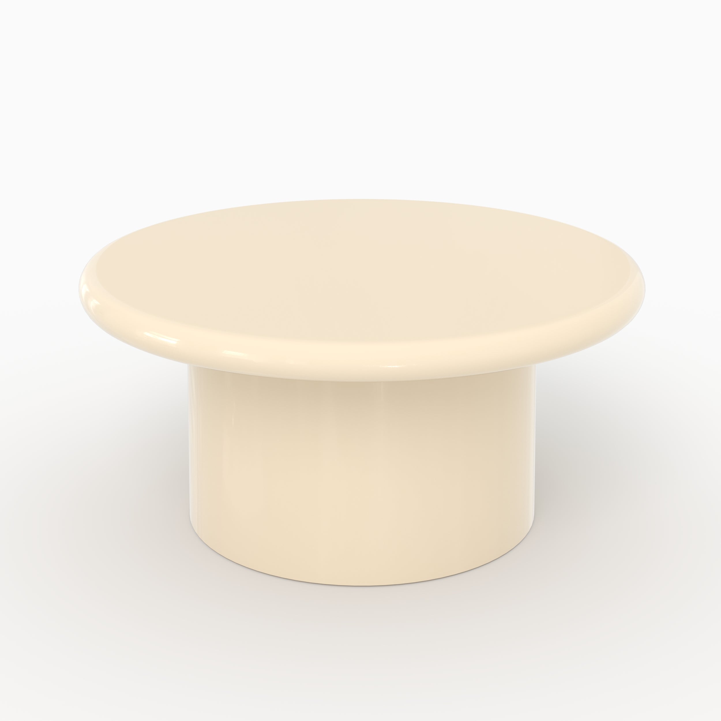 Set di 2 tavolini Apoline laccati bianchi e verde kaki in MDF