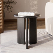 table basse appoint ronde noire nea rdv deco