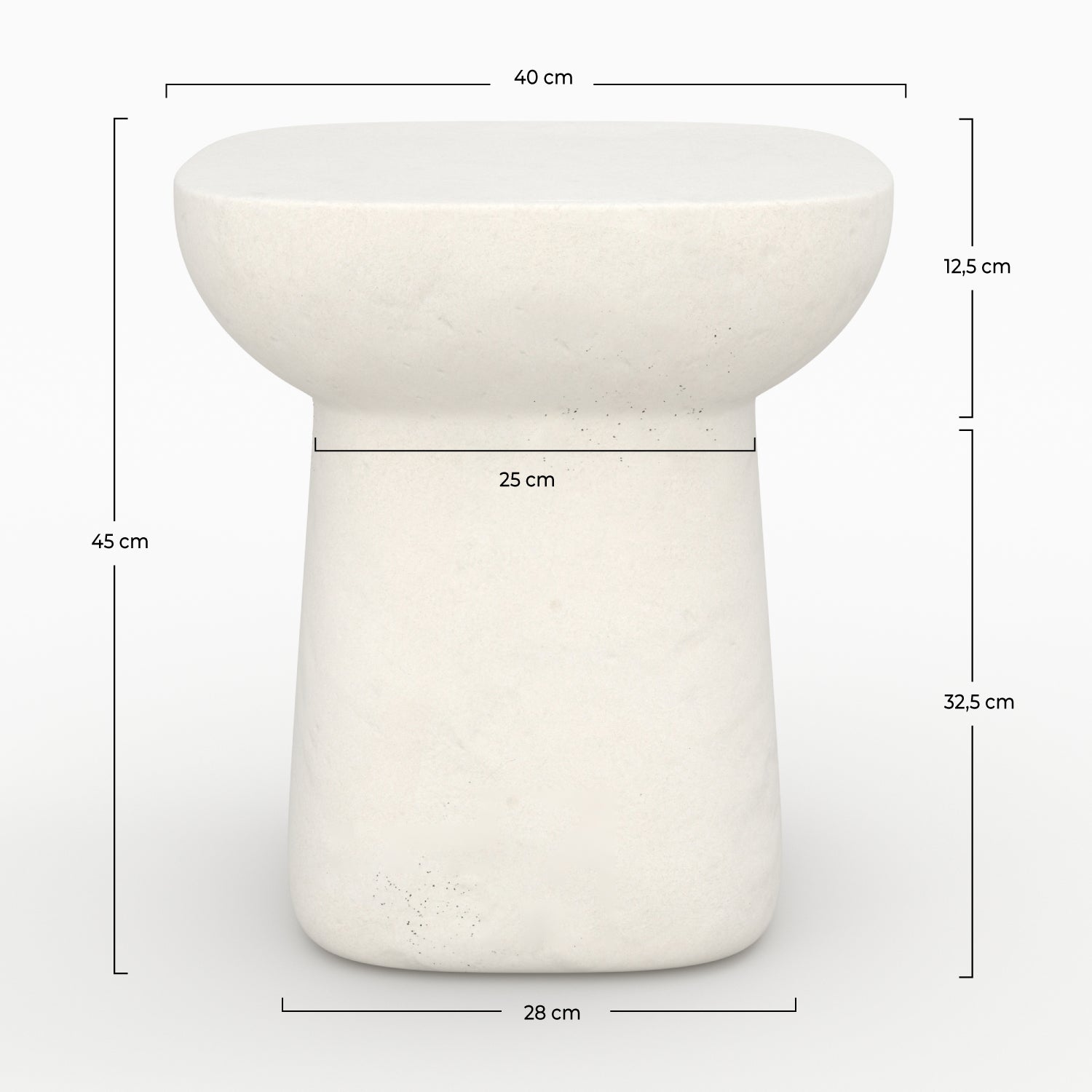 tavolino basso in cemento bianco samui appuntamento rdv deco