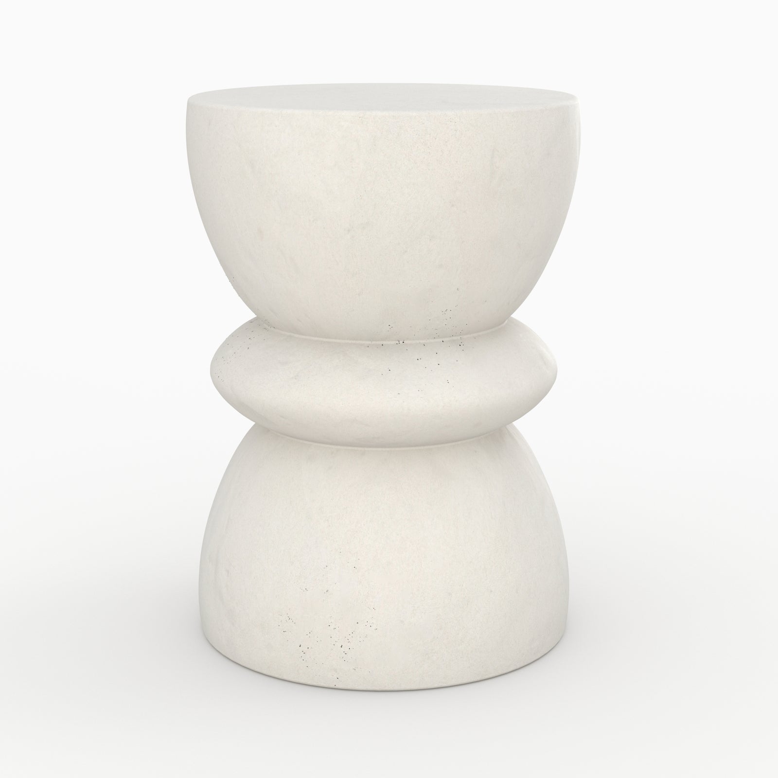 table basse blanche beton appoint