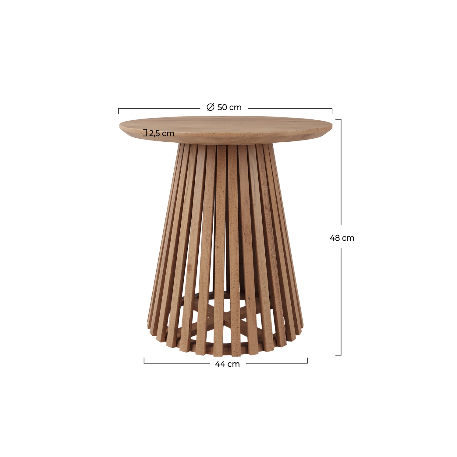 tavolino da caffè in legno chiaro kepes