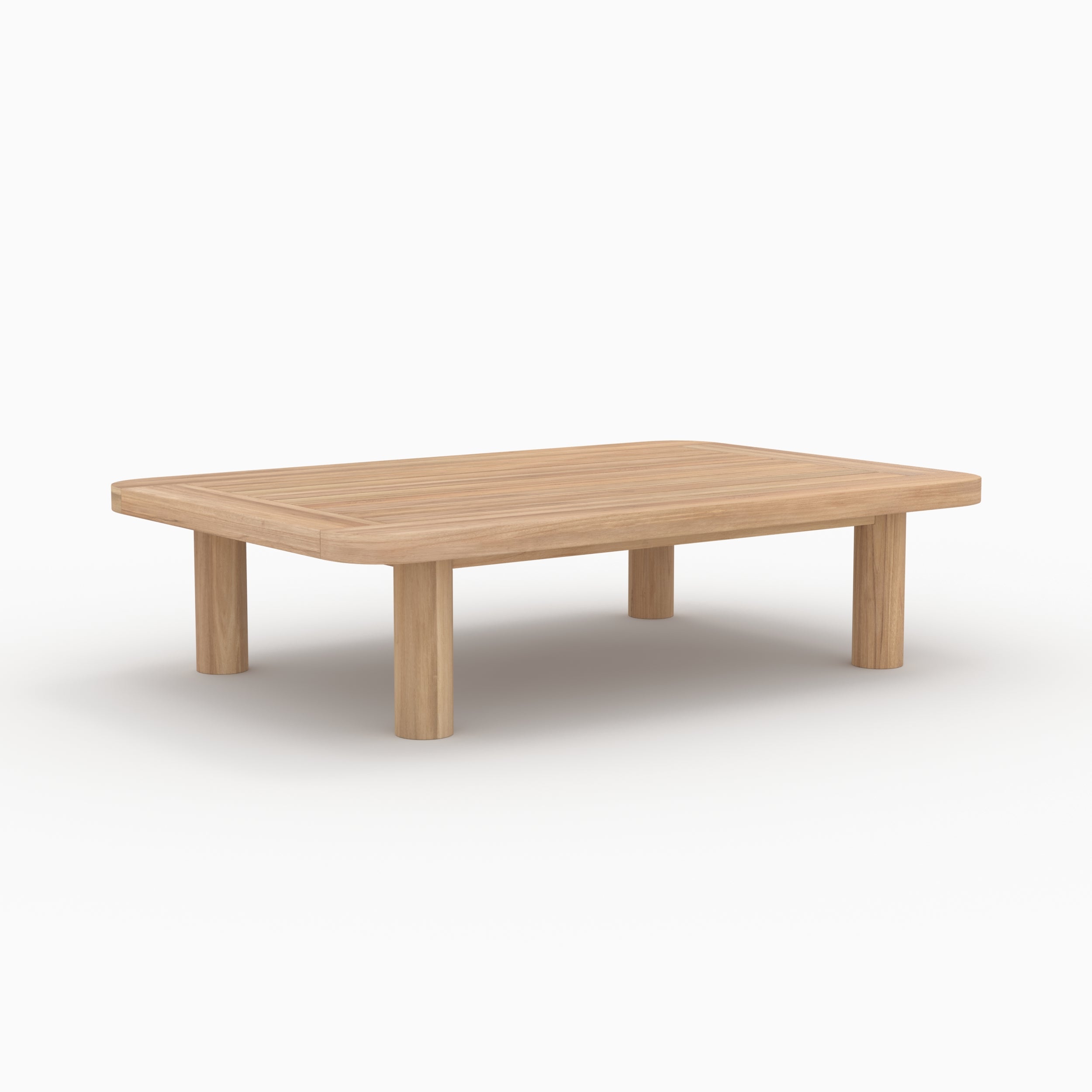 Table basse de jardin Kilda en bois de teck rectangulaire