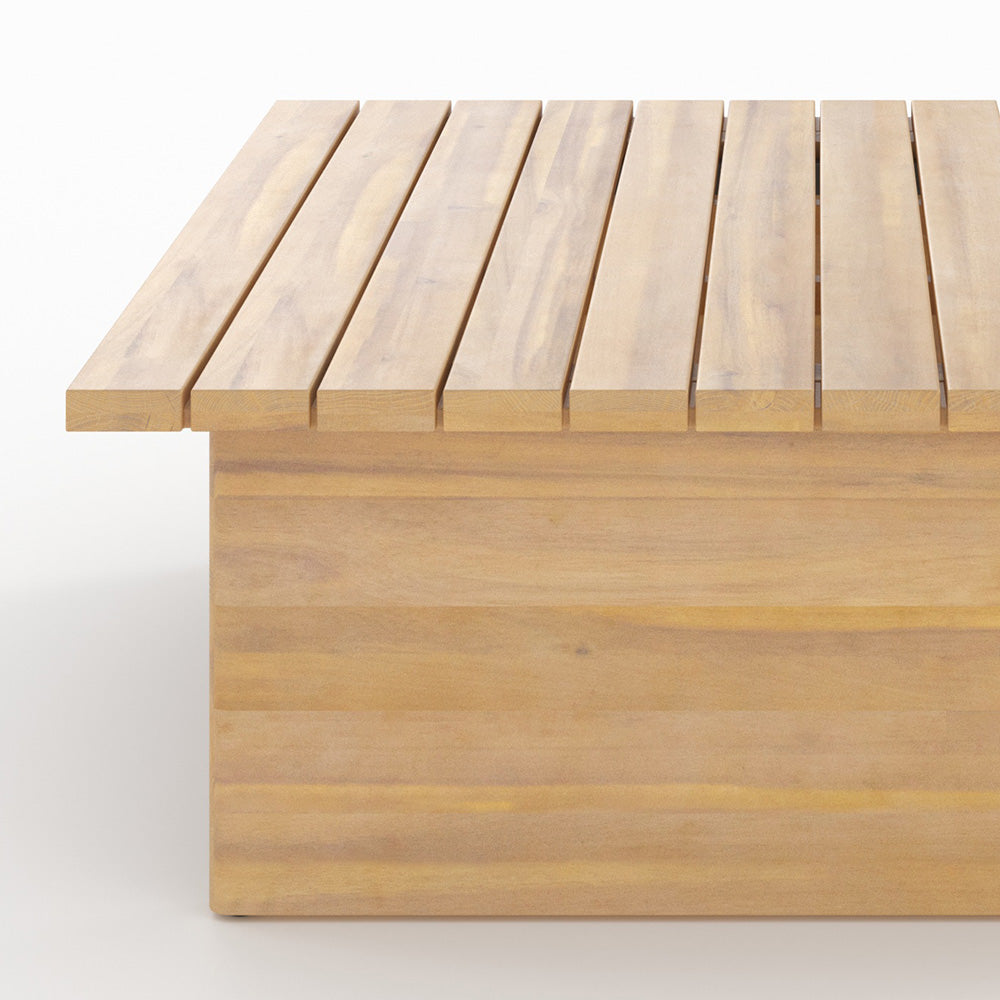 table basse de jardin seya en bois acacia rdv deco exterieur