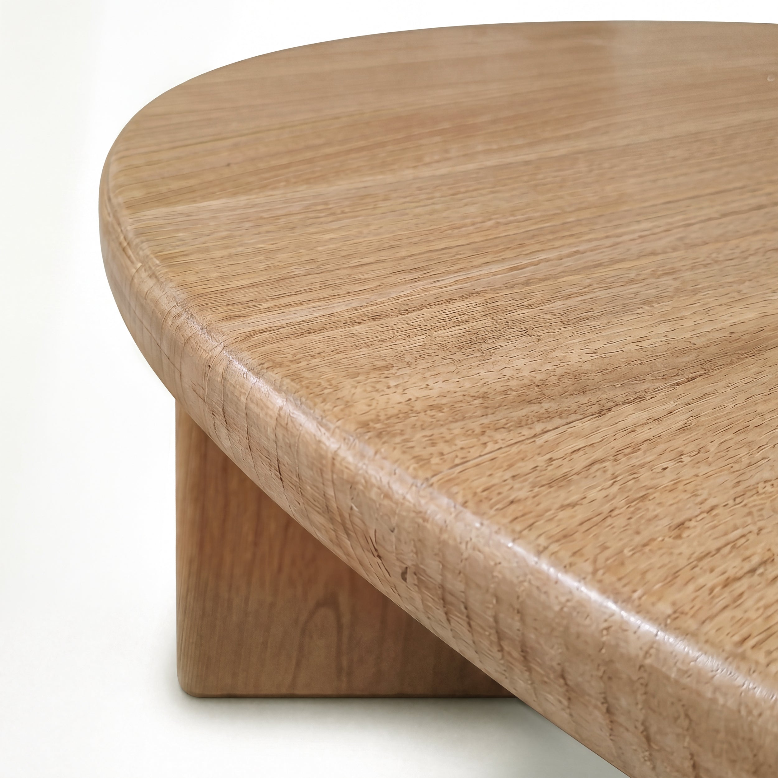 Table basse ronde Galia en bois massif de mindi