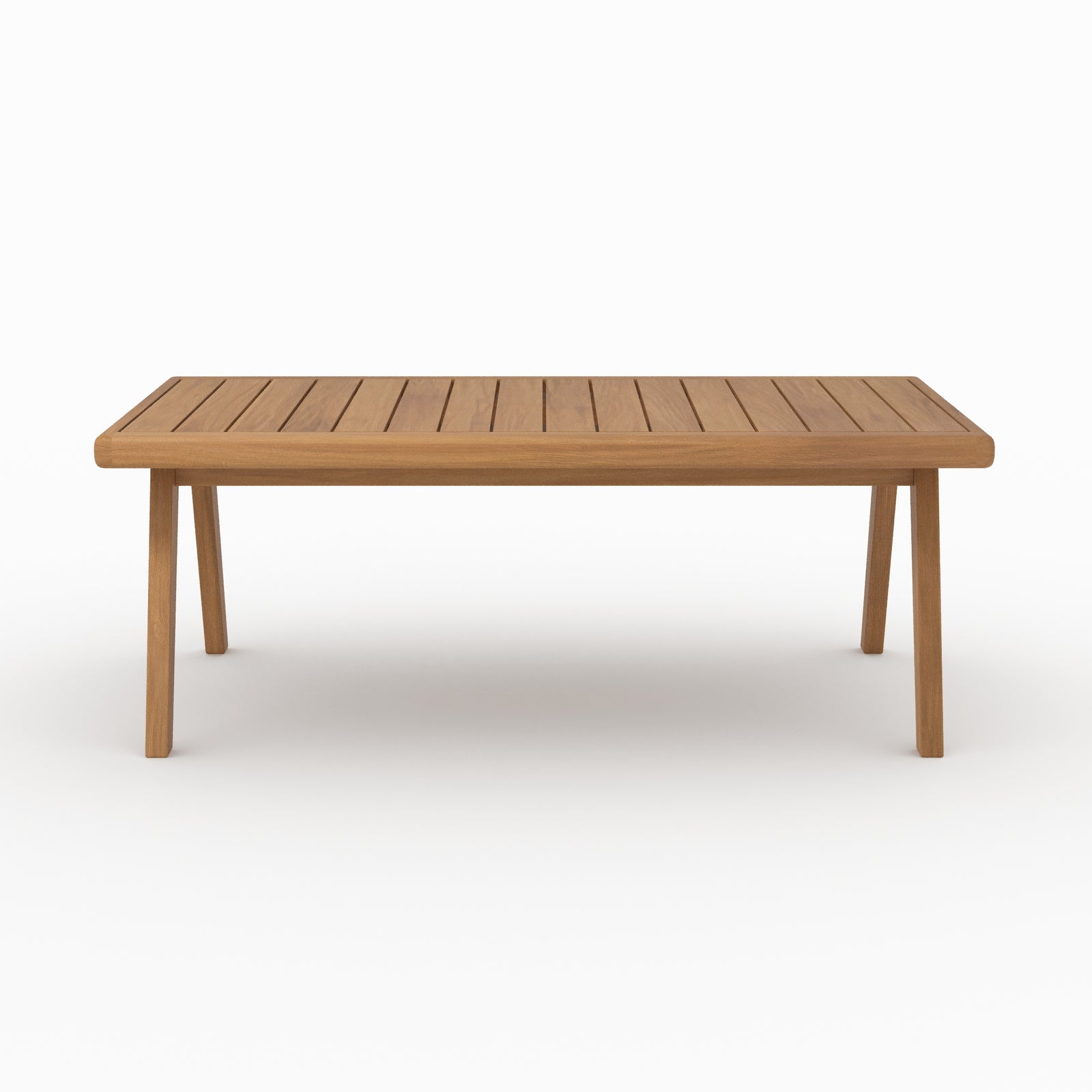 Table basse jardin Siargao acacia vue face
