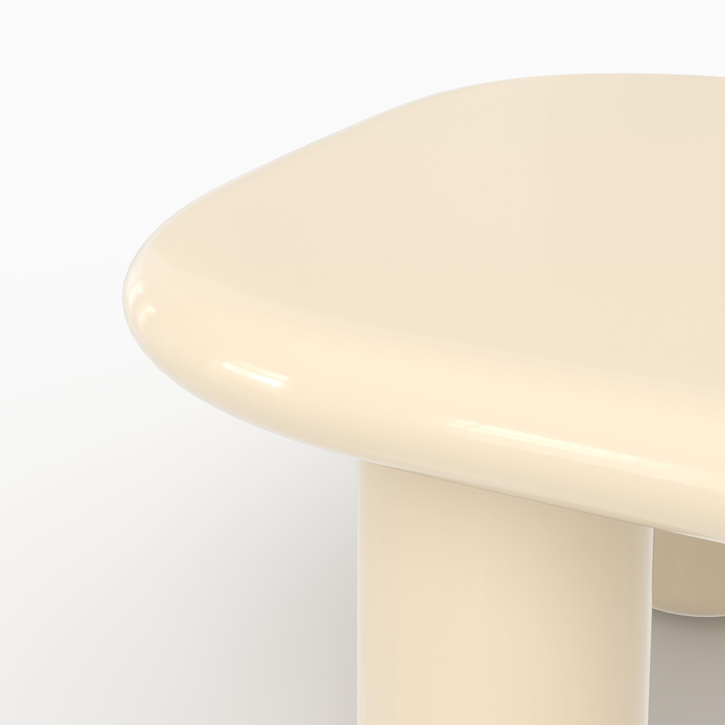 Table basse Lolly rectangulaire laquée blanche en MDF