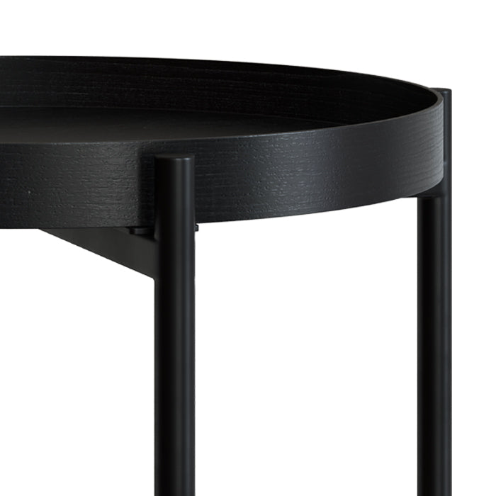 tavolino lukut verniciato di nero
