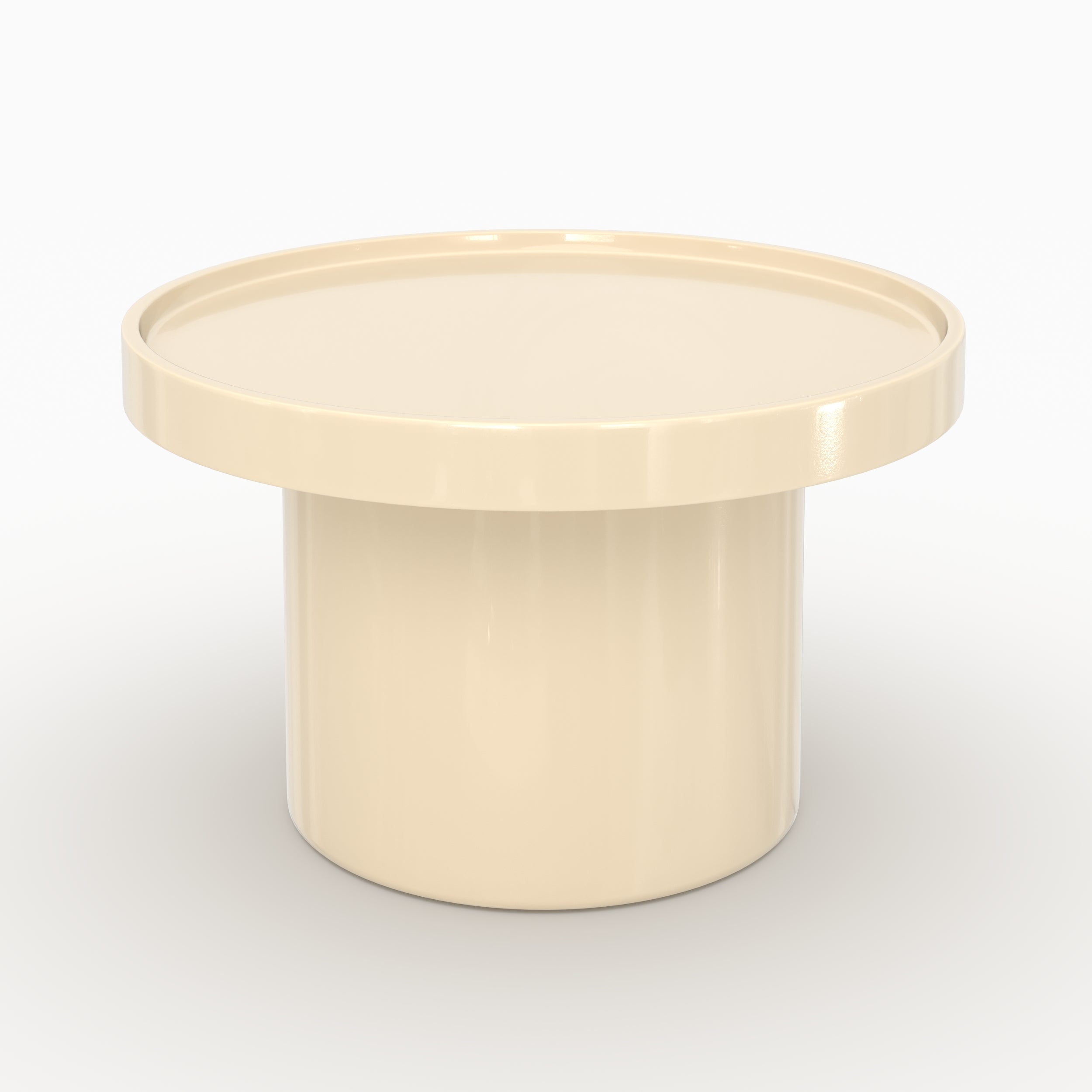 Lot de 3 tables basses Nora laquées blanches en MDF