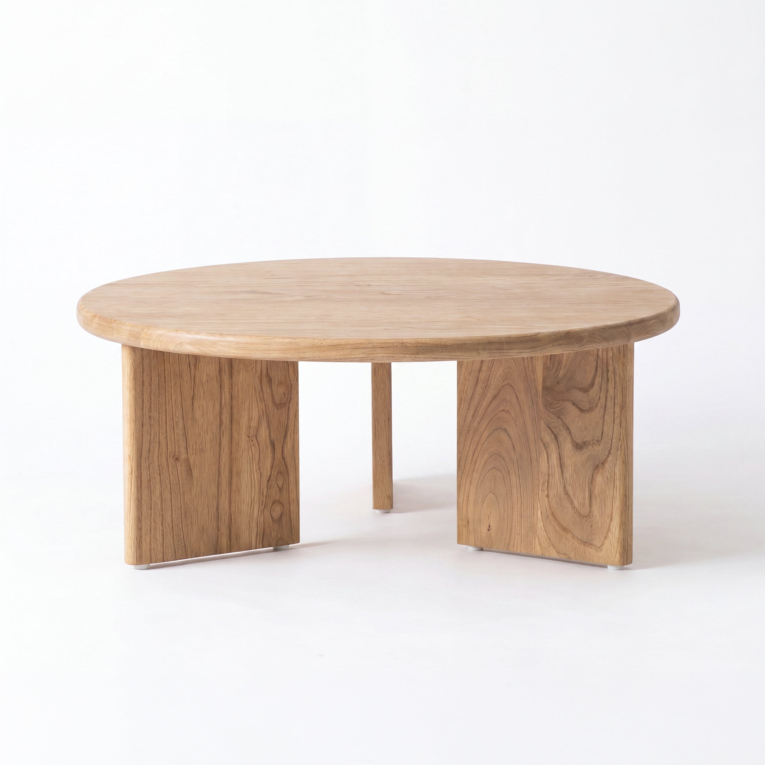 Table basse ronde Galia en bois massif de mindi