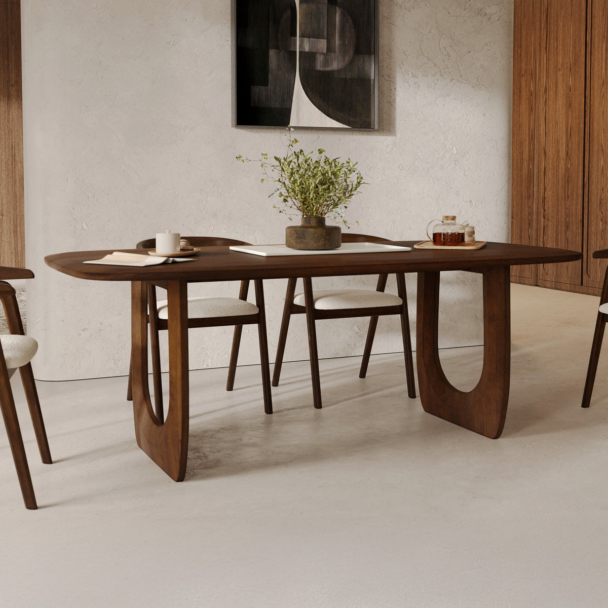 table bois de manguier 6 places maya