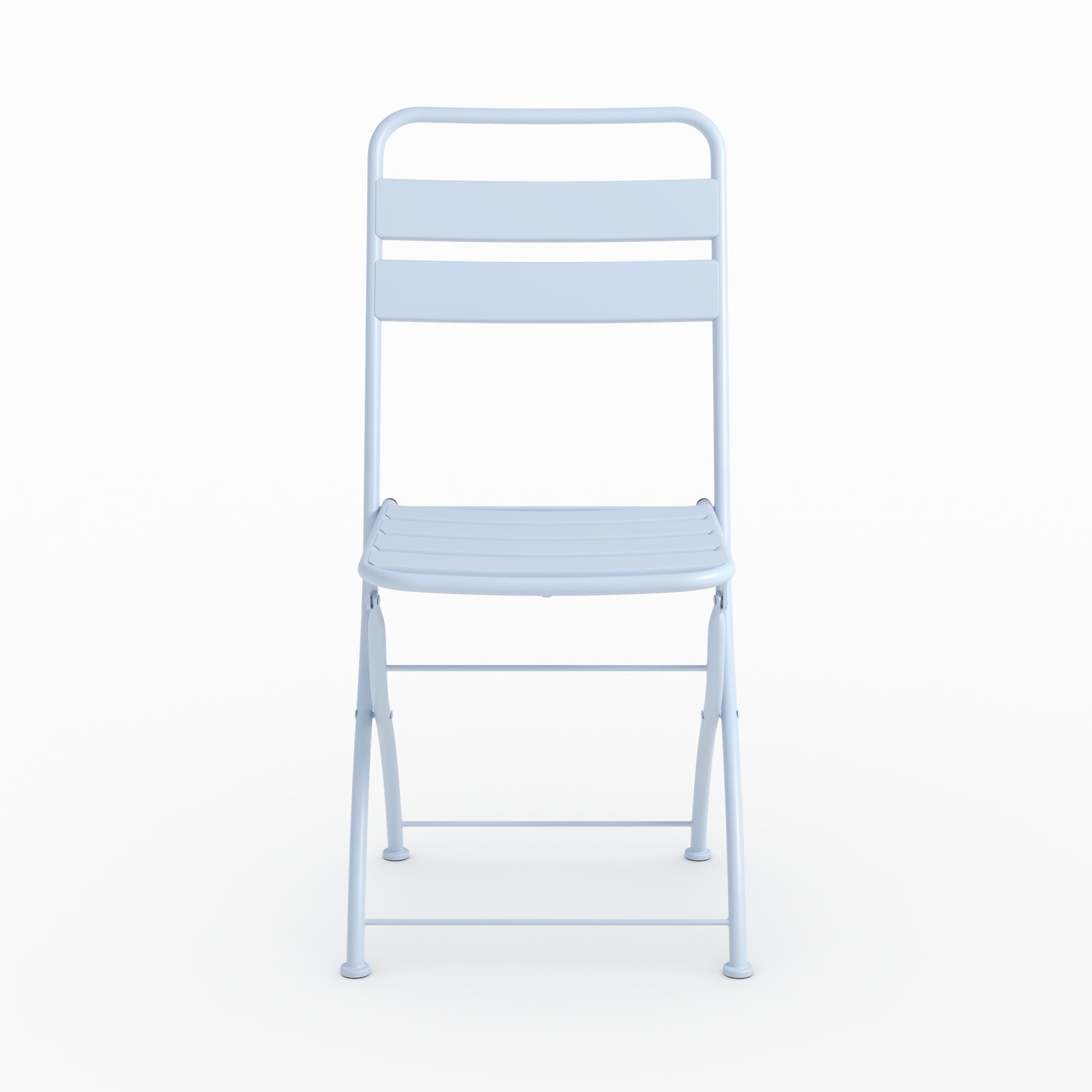 Table chaises pliantes Yumi métal bleu 2 personnes