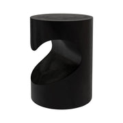 table d appoint chowi noire en bois de suar