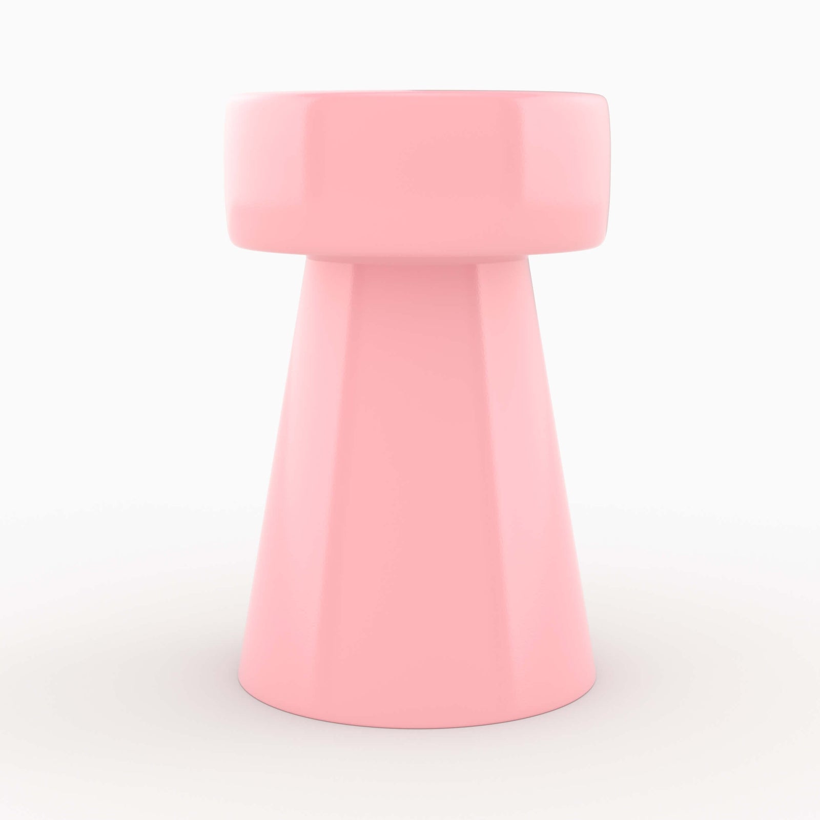 tavolino in metallo rosa confetto athena